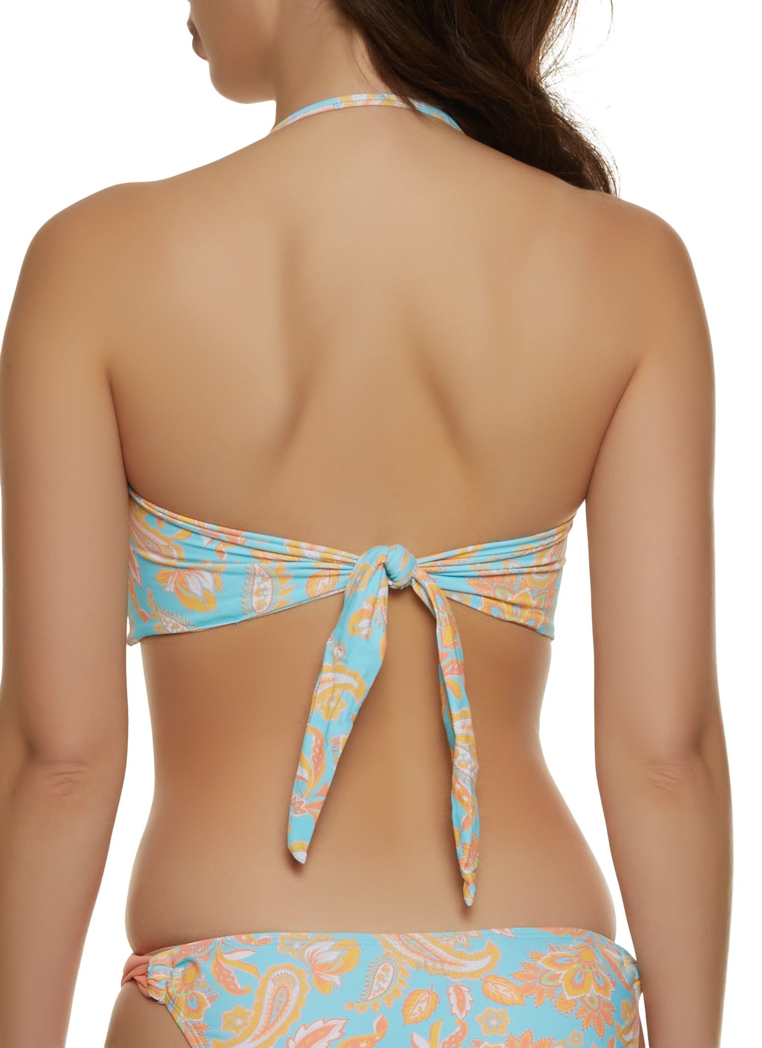 Paisley Smocked Bandeau Bikini Top sold by Rainbow product image thumbnail 5