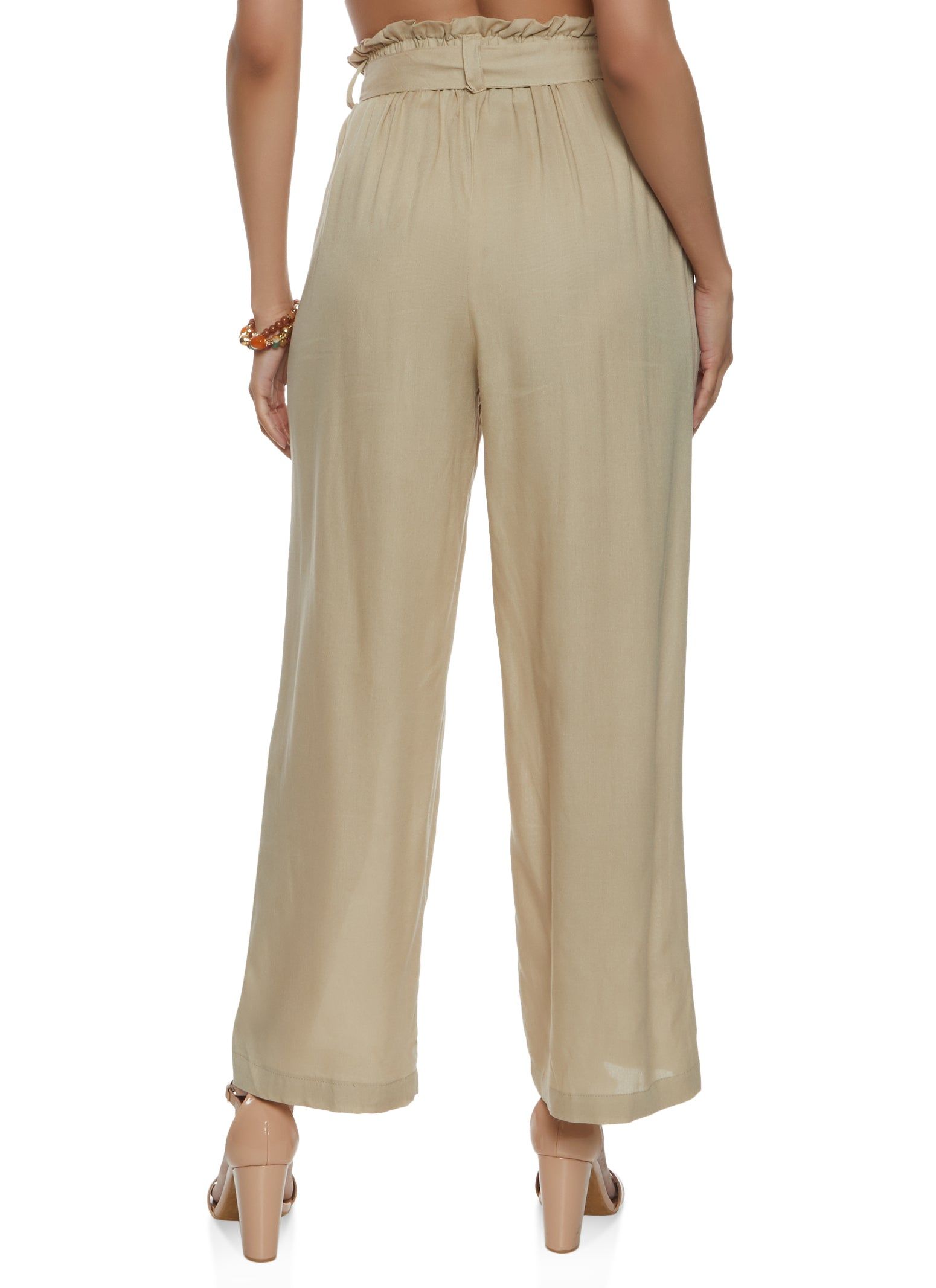 Paper Bag Waist Wide Leg Pants sold by Rainbow product image thumbnail 2