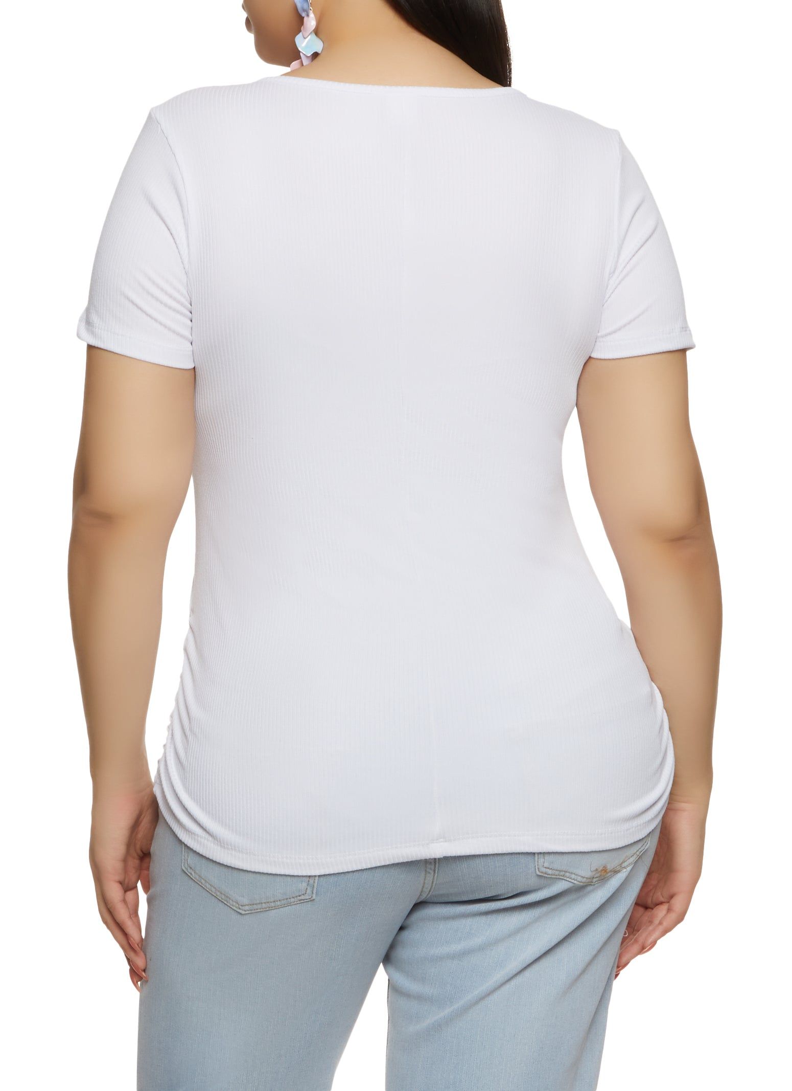 Plus Size Made To Worship Rhinestone Graphic Tee sold by Rainbow product image thumbnail 2