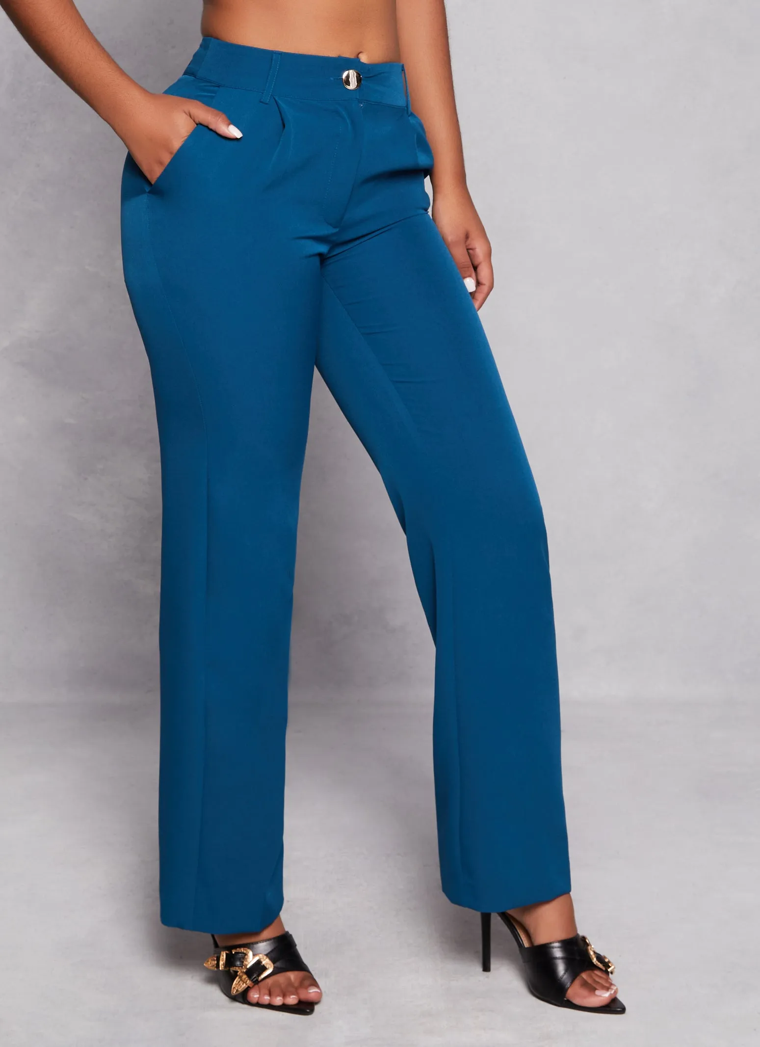 Crepe Knit High Waist Trousers sold by Rainbow product image thumbnail 2