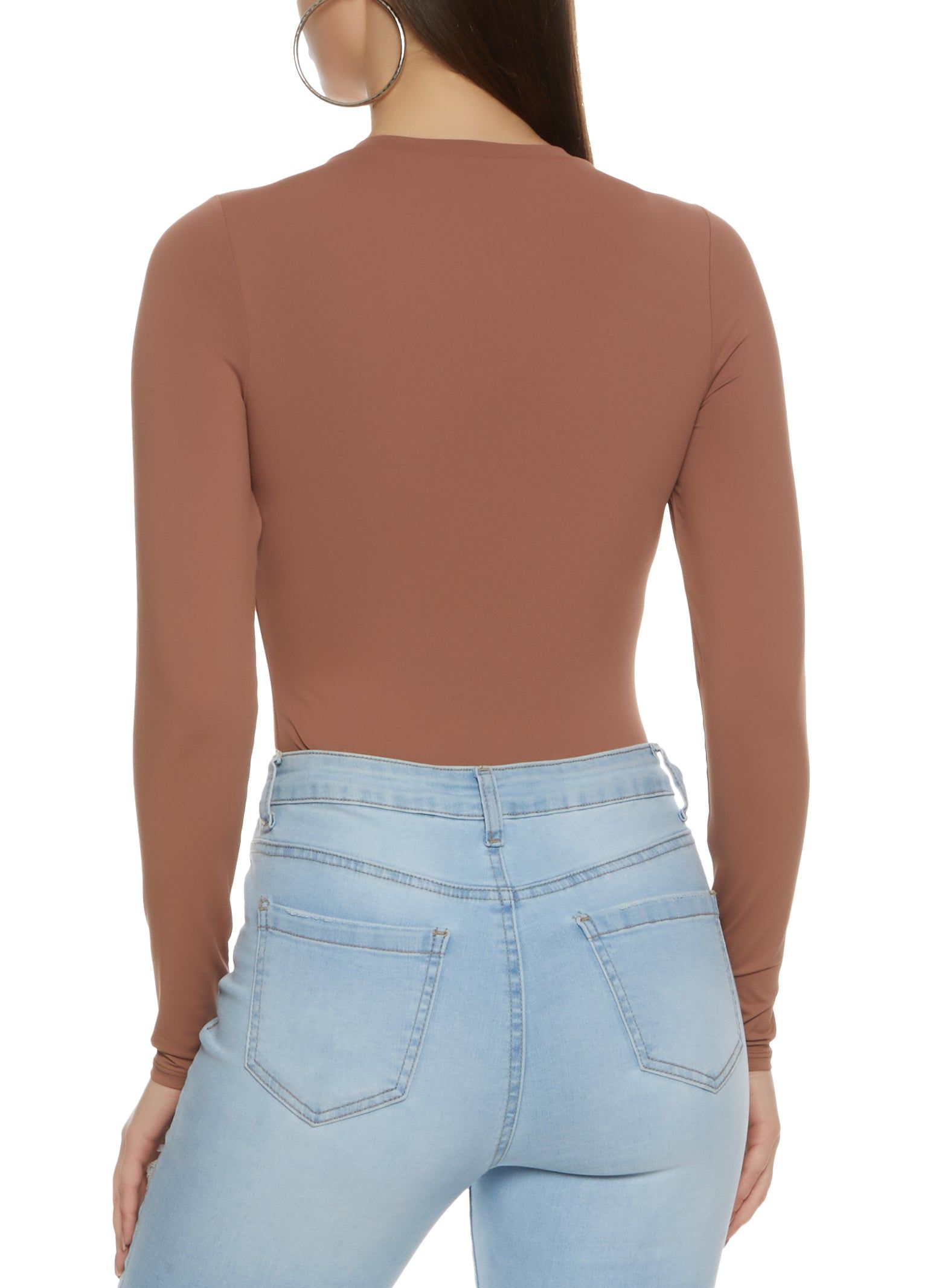 Crew Neck Long Sleeve Bodysuit sold by Rainbow product image thumbnail 3