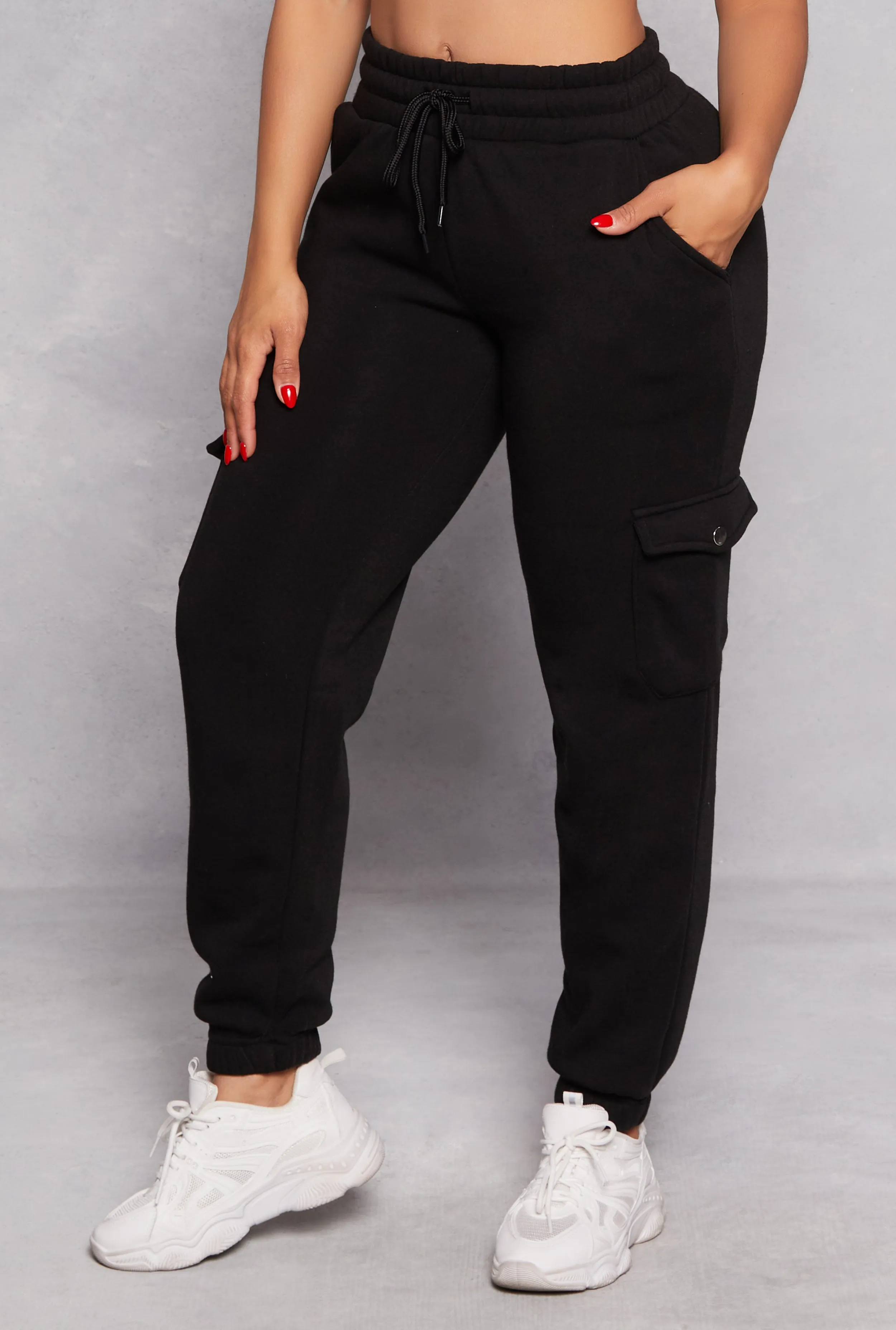Fleece Cargo Pocket Sweatpants sold by Rainbow product image thumbnail 2