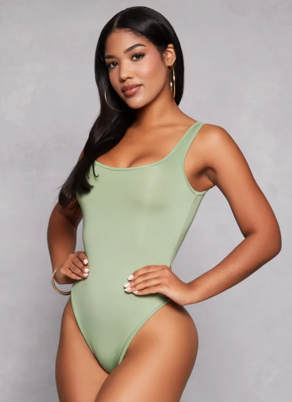 Daisy Scoop Neck Tank Bodysuit sold by Rainbow