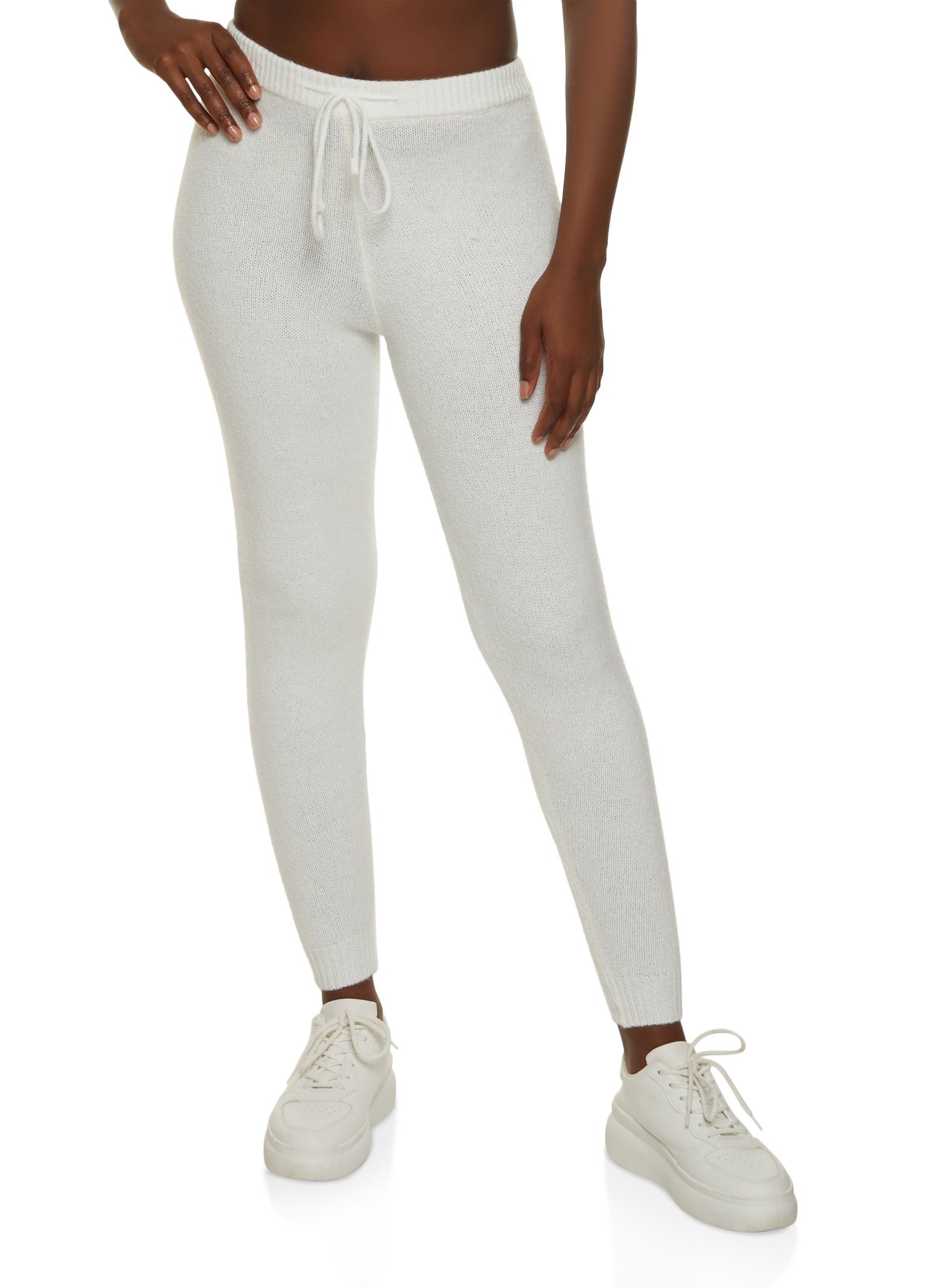 Brushed Knit High Waist Joggers sold by Rainbow