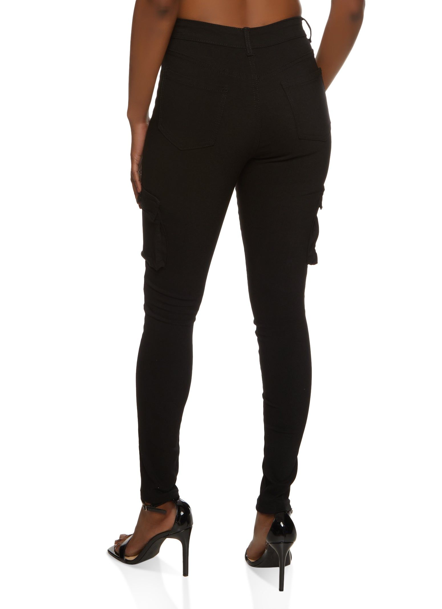 Hyperstretch Buttoned Skinny Cargo Pants sold by Rainbow product image thumbnail 2