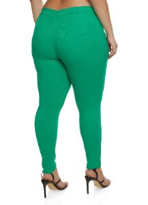 Plus Size Tie Front Waist Push Up Pants sold by Rainbow