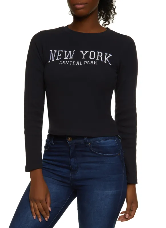 Long Sleeve New York Graphic Tee sold by Rainbow