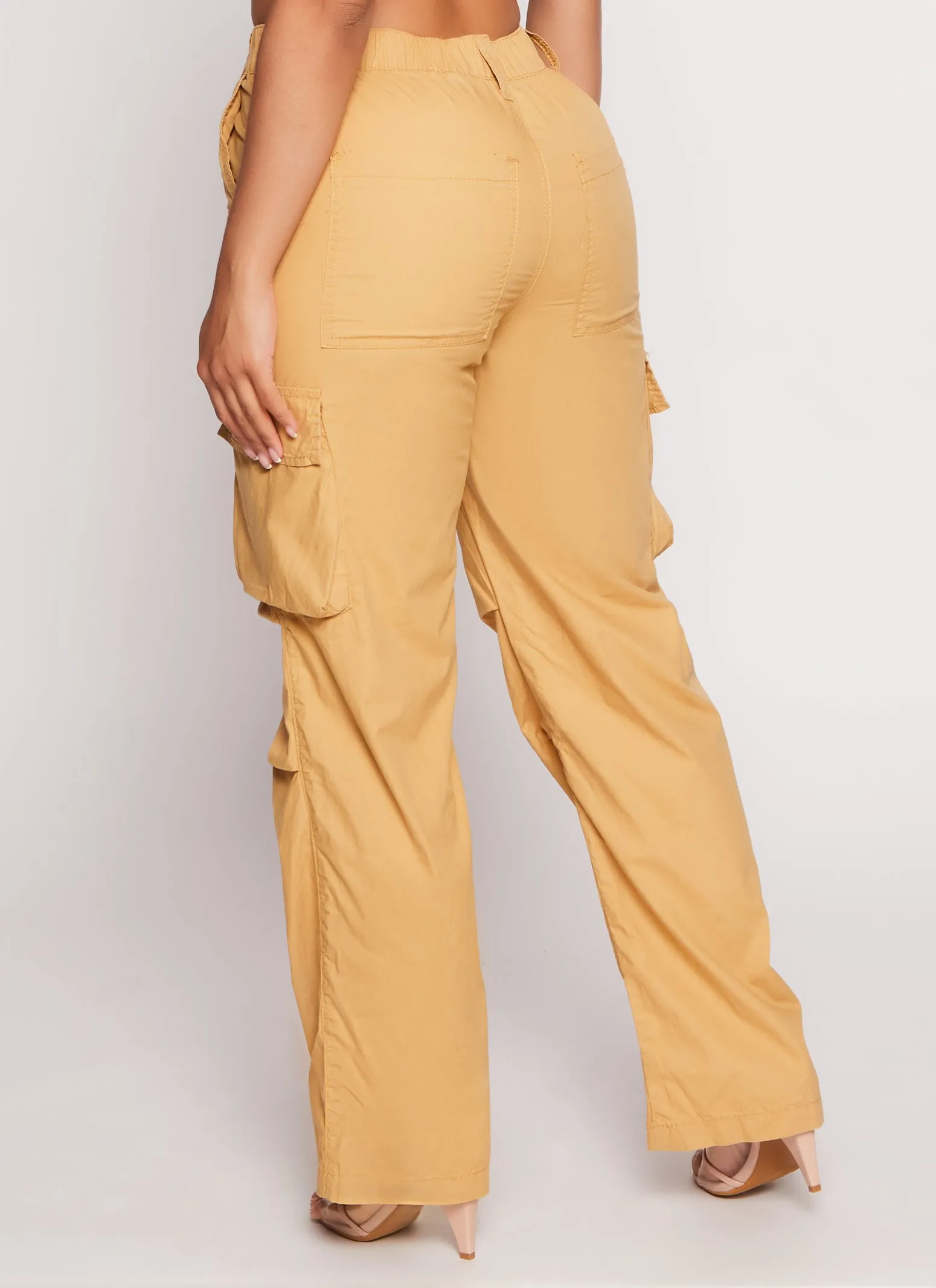 Poplin High Waist Cargo Pants sold by Rainbow product image thumbnail 3