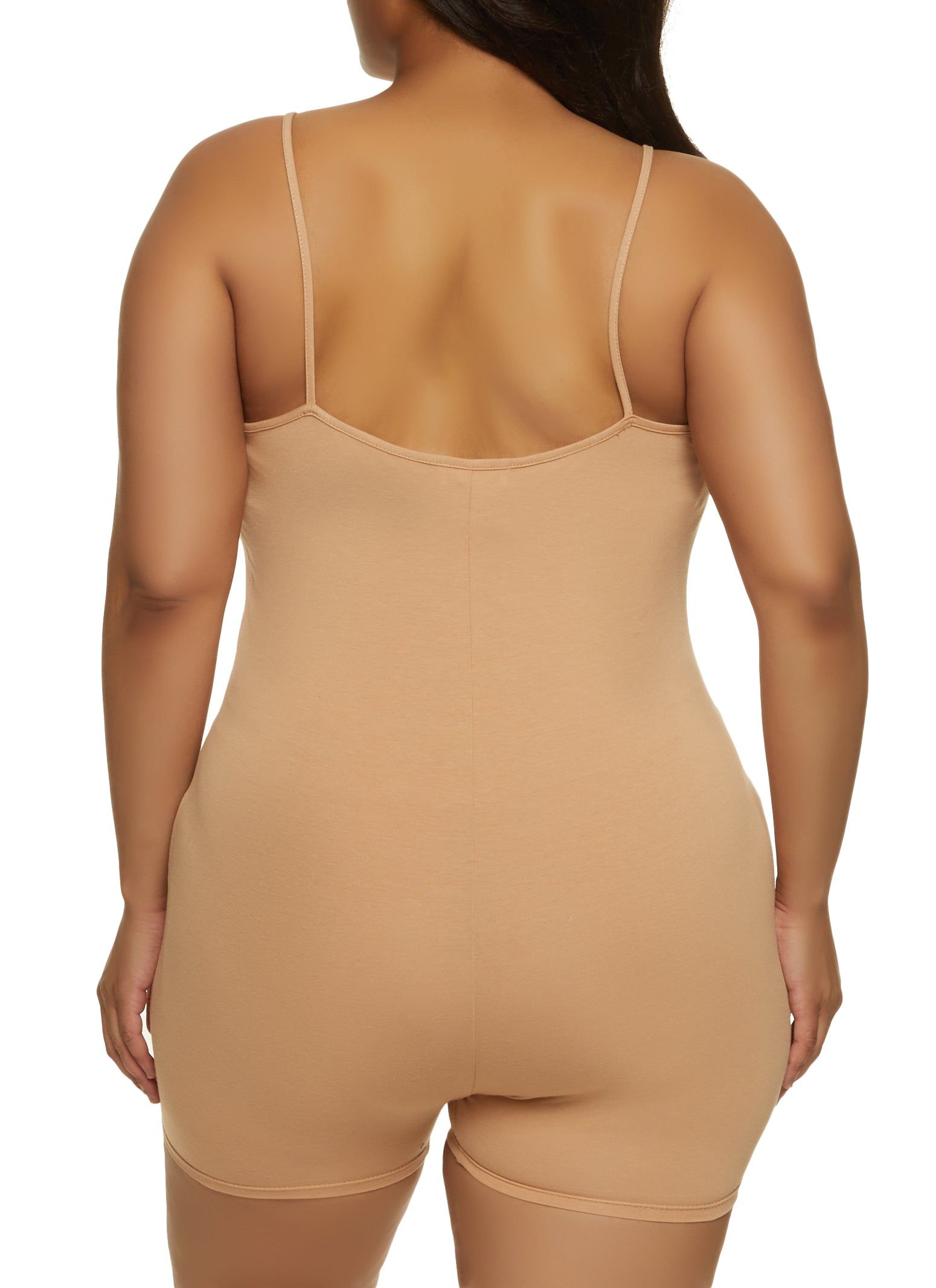 Plus Size Basic Cami Romper sold by Rainbow product image thumbnail 2