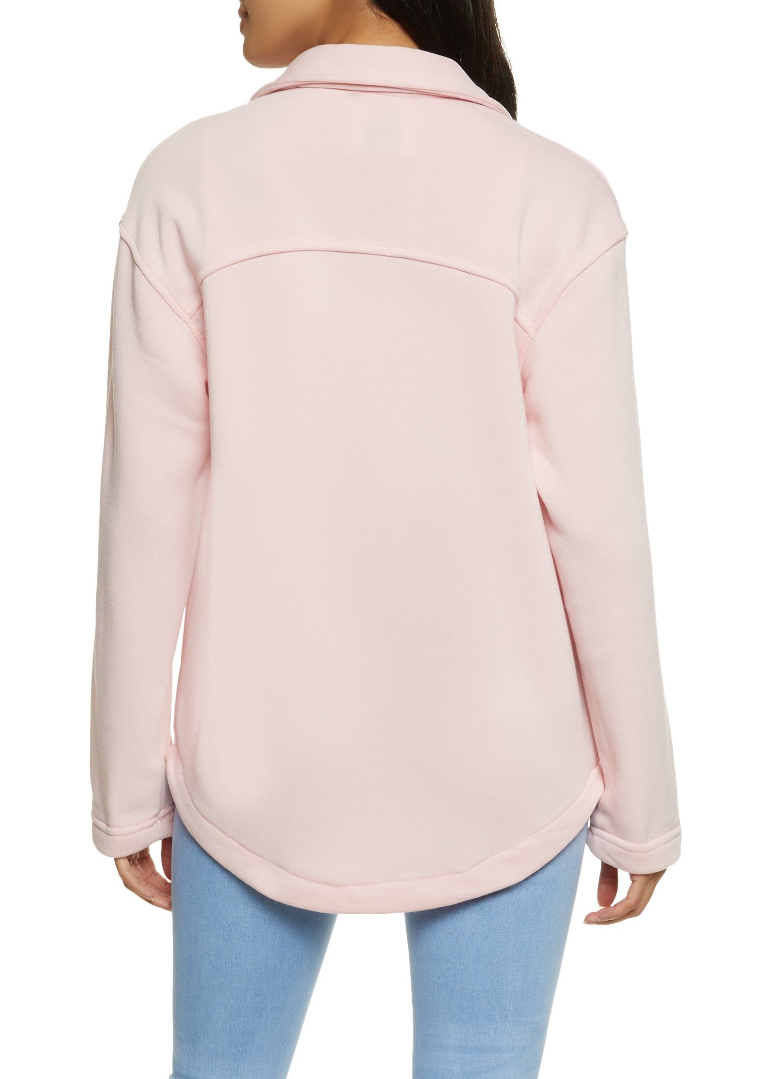 Fleece Button Front Shacket sold by Rainbow product image thumbnail 2