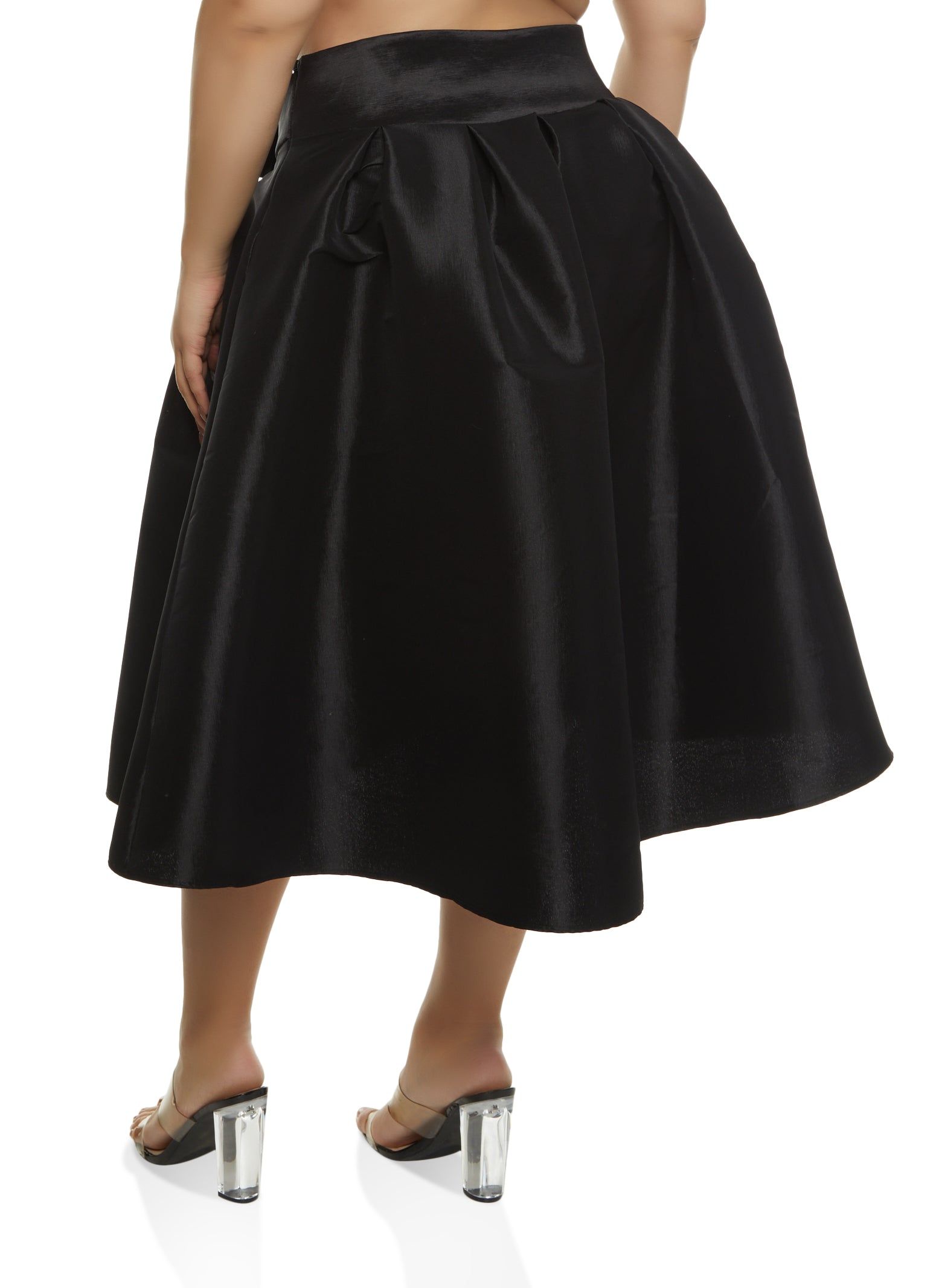 Plus Size Tie Waist Circle Skirt sold by Rainbow product image thumbnail 2
