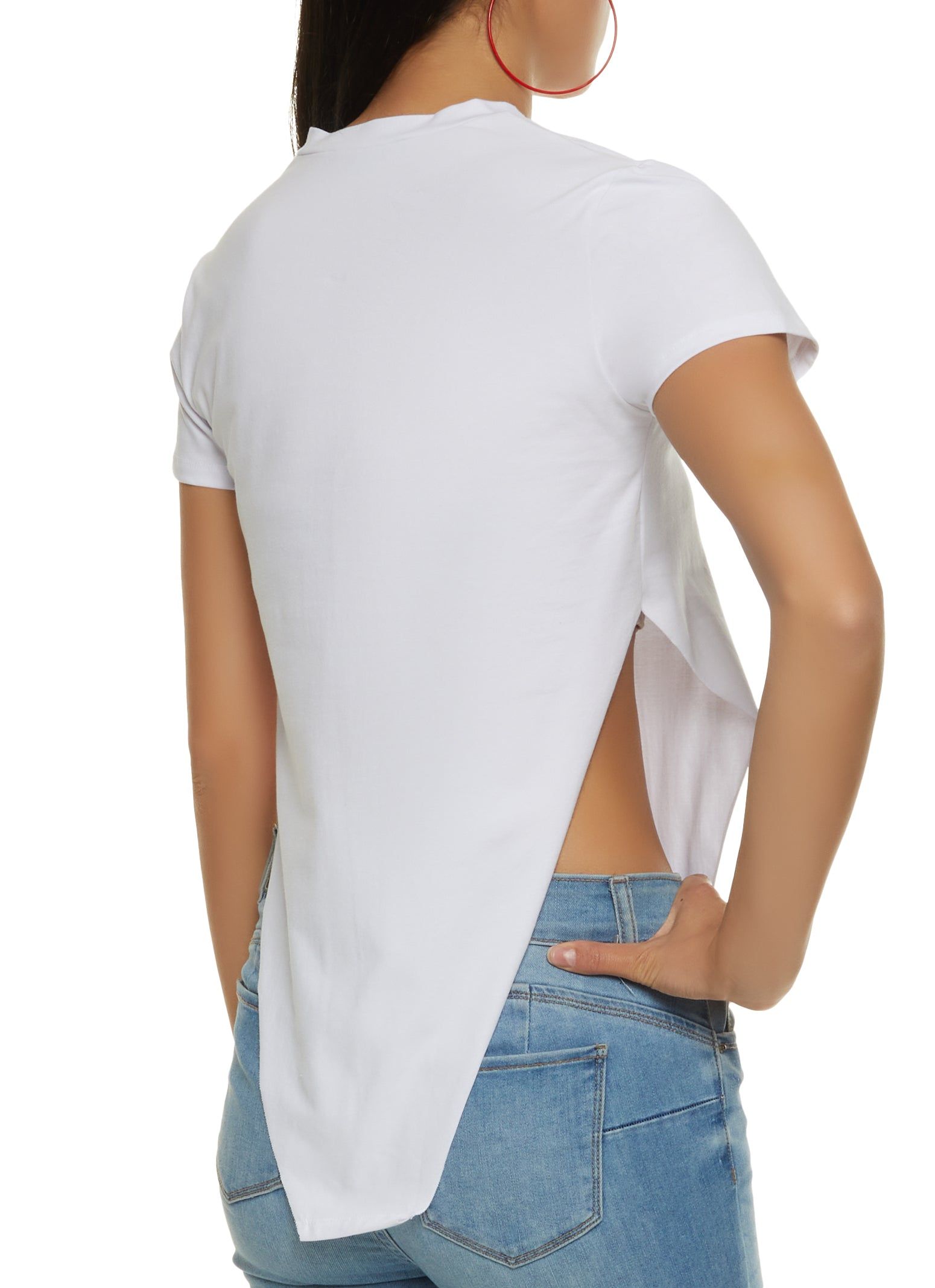 Rock and Roll Hanky Hem Graphic Tee sold by Rainbow product image thumbnail 2