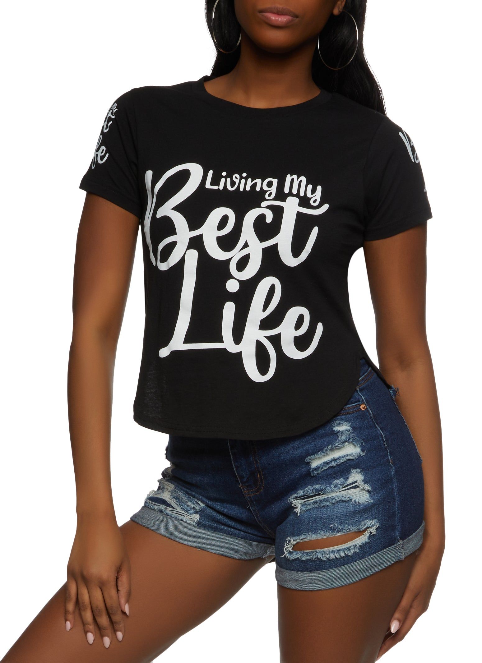 Living My Best Life Graphic Tee sold by Rainbow