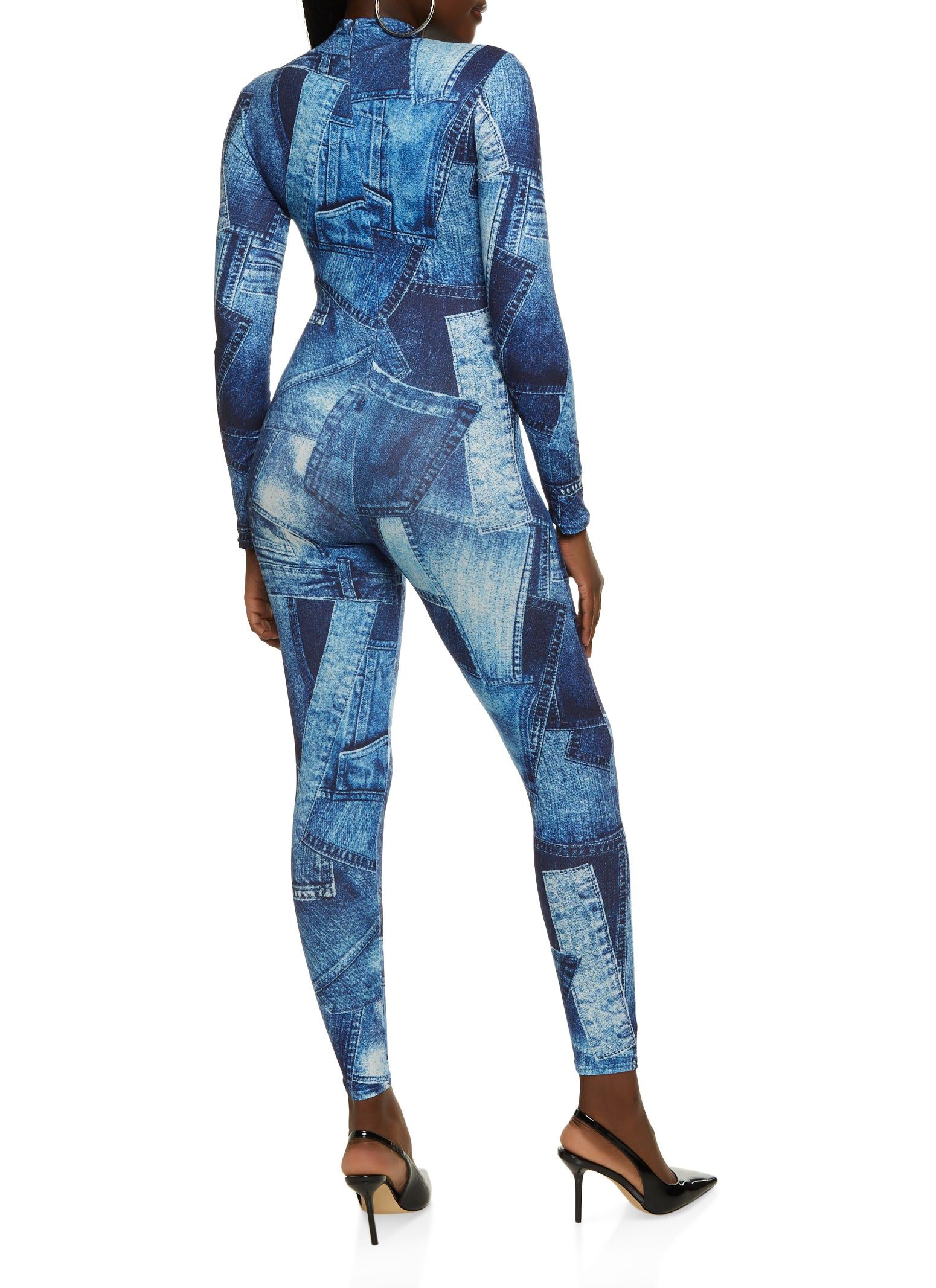 Patchwork Print Catsuit sold by Rainbow product image thumbnail 2