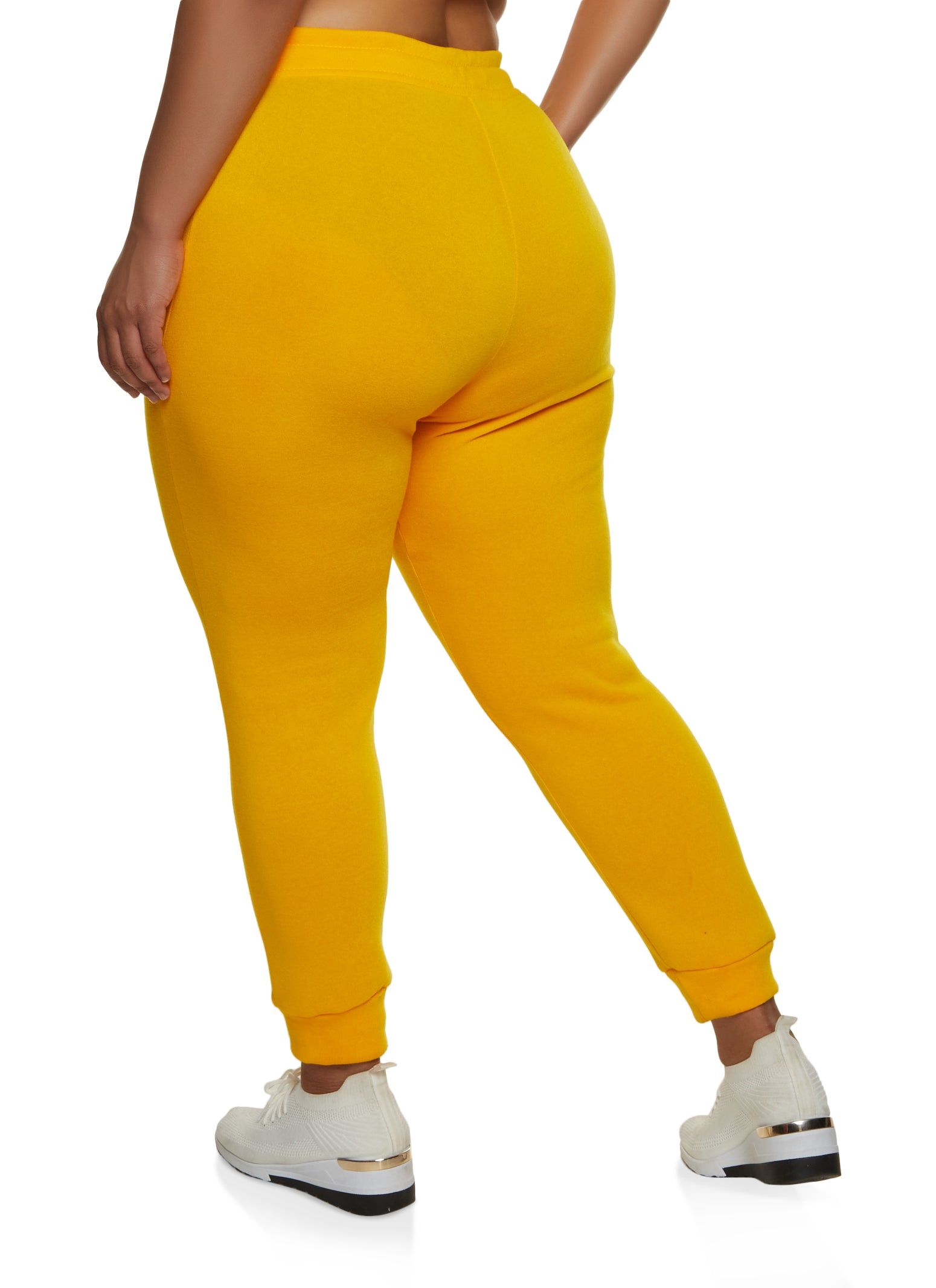 Plus Size Solid High Waisted Joggers sold by Rainbow product image thumbnail 2