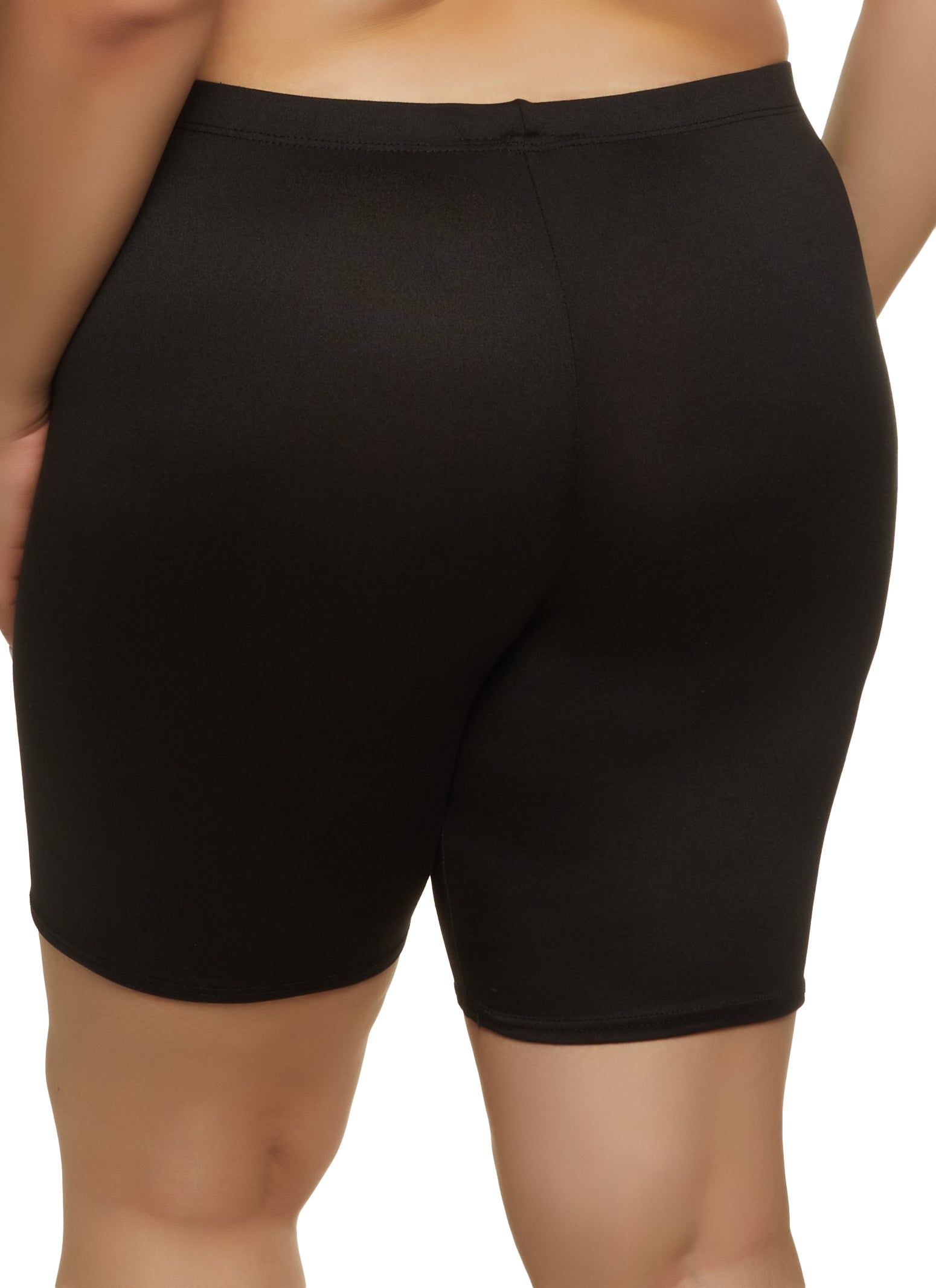 Plus Size Solid Biker Shorts sold by Rainbow product image thumbnail 2