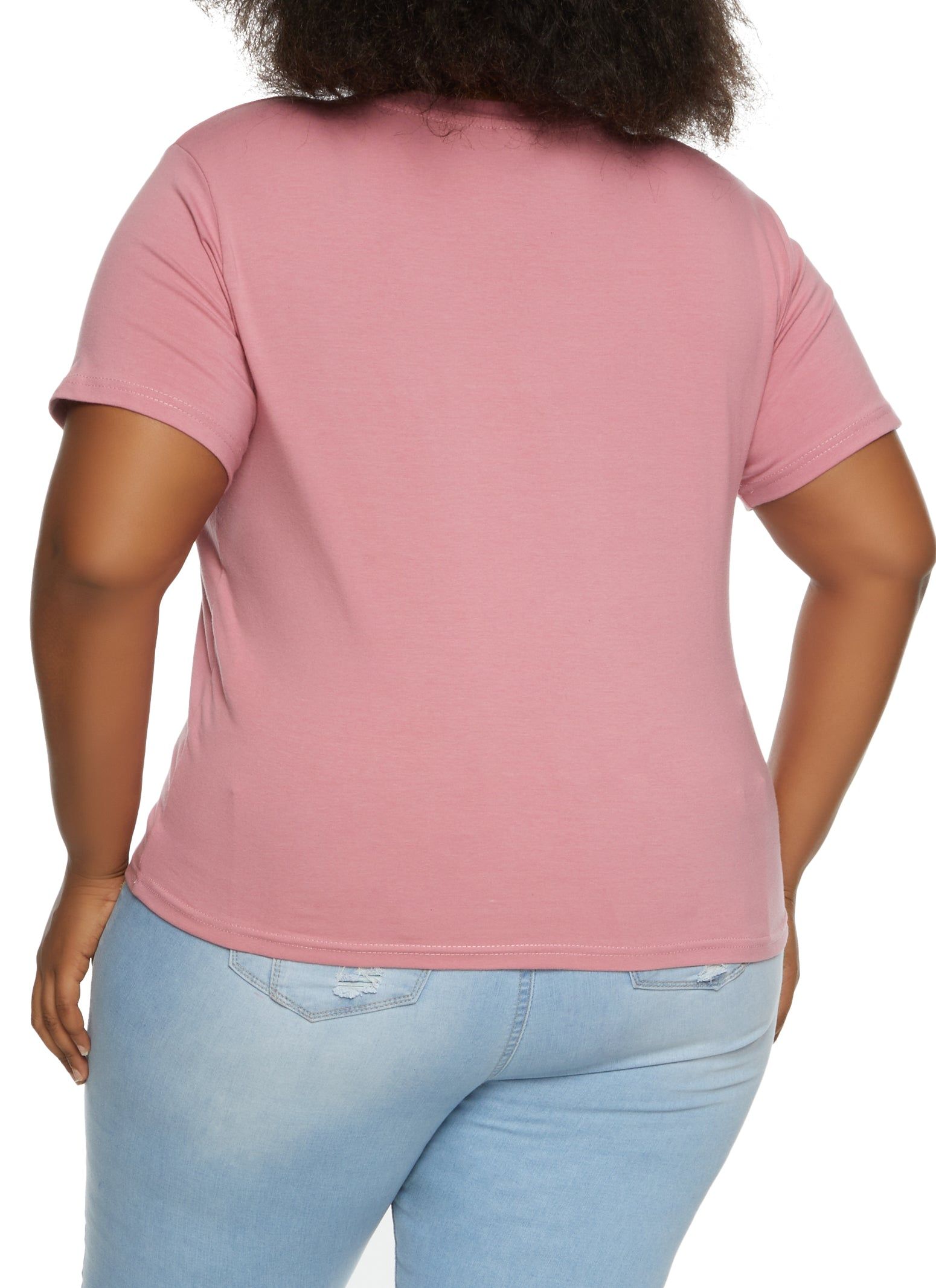 Plus Size Rhinestone Blessed Graphic Tee sold by Rainbow product image thumbnail 2