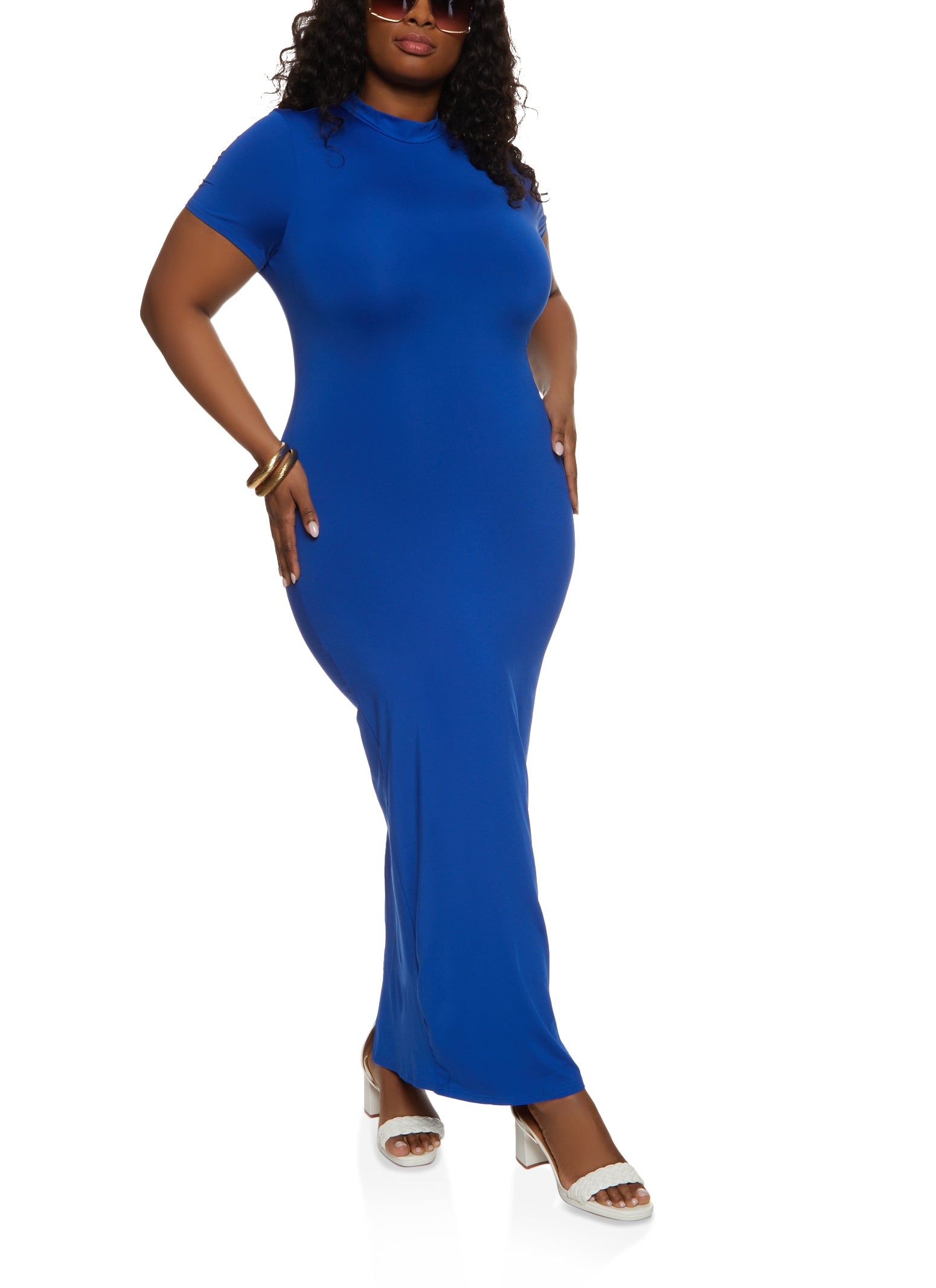 Plus Size Basic T Shirt Maxi Dress sold by Rainbow product image thumbnail 2