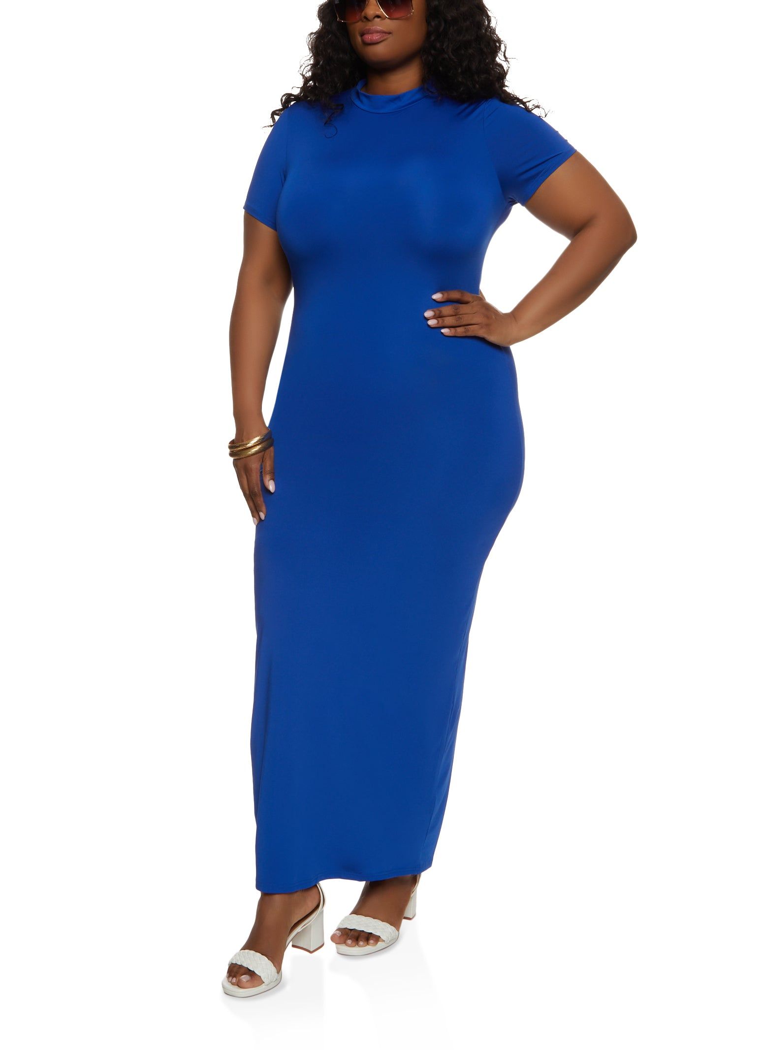 Plus Size Basic T Shirt Maxi Dress sold by Rainbow