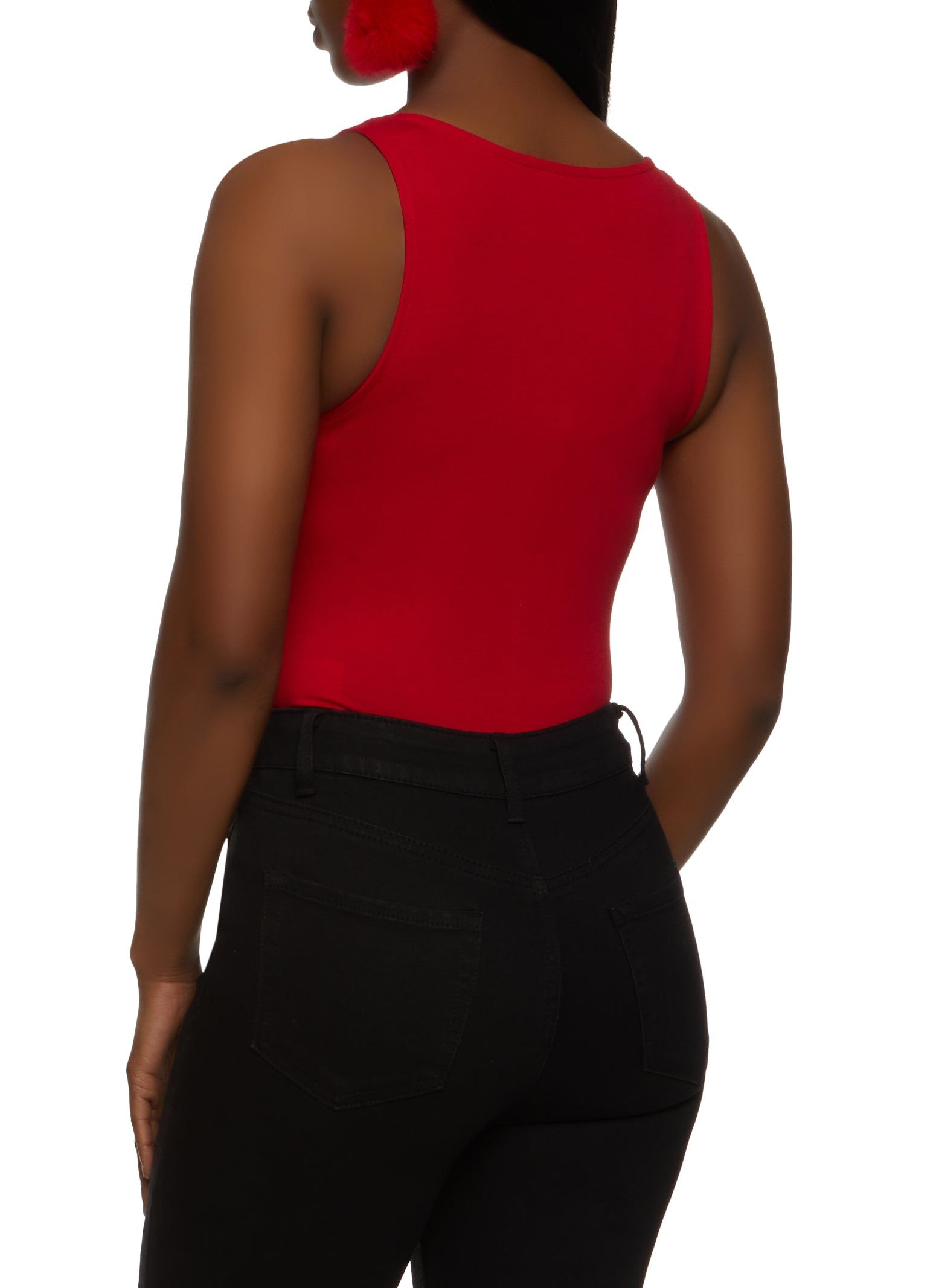 V Neck Ruched Detail Bodysuit sold by Rainbow product image thumbnail 3