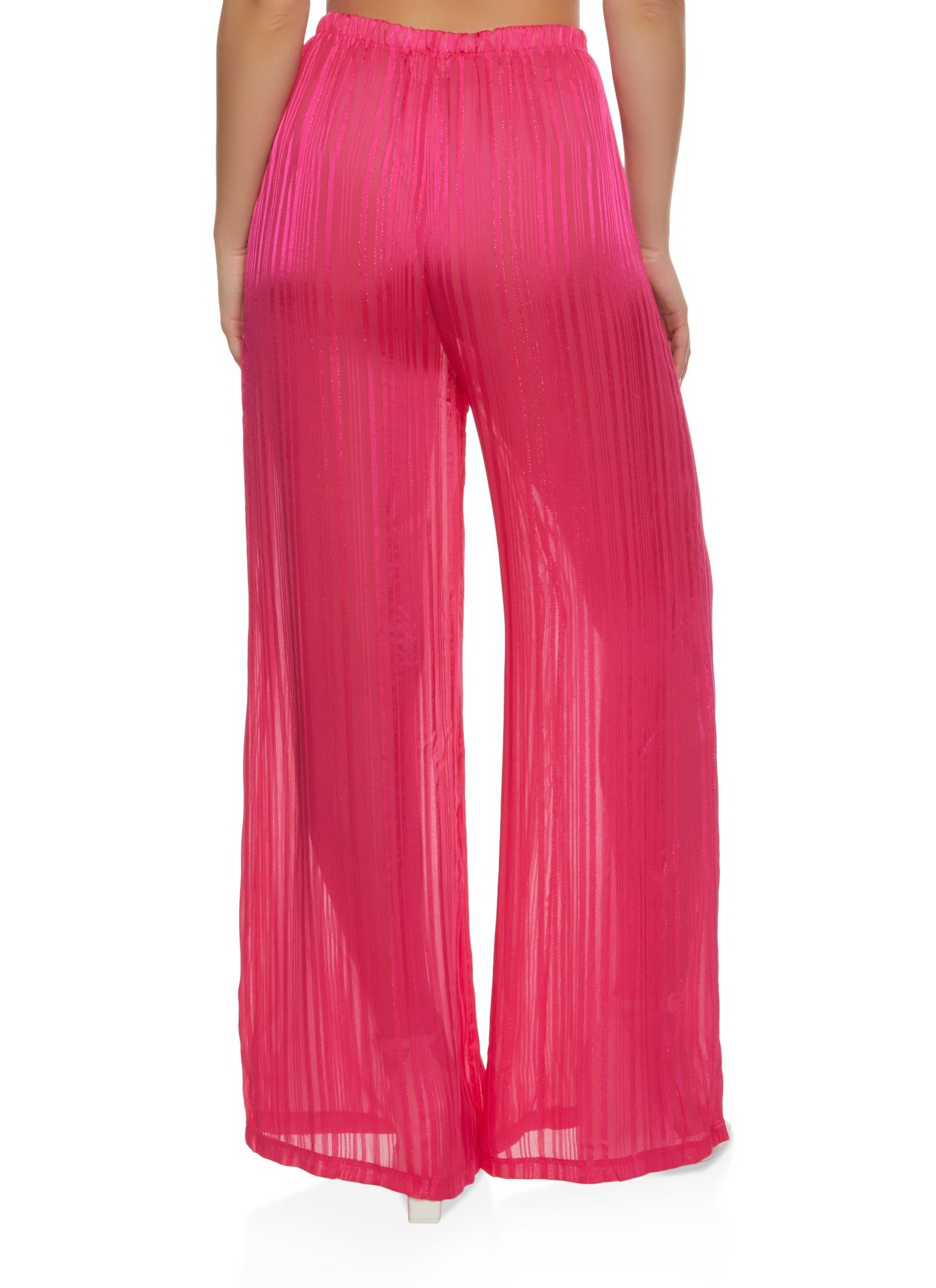 Lurex Shadow Stripe Palazzo Pants sold by Rainbow product image thumbnail 2
