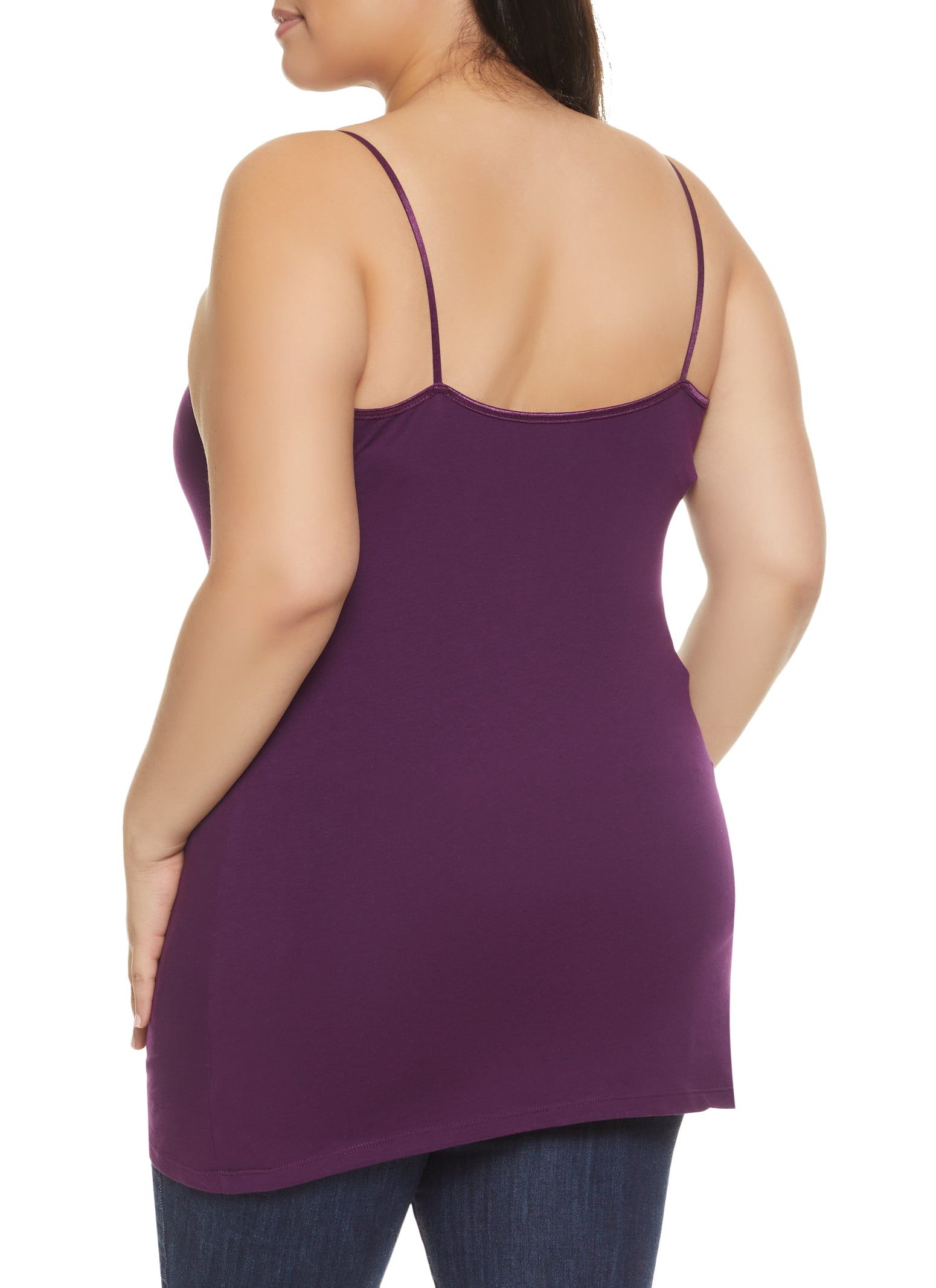 Plus Size Solid Scoop Neck Cami sold by Rainbow product image thumbnail 2