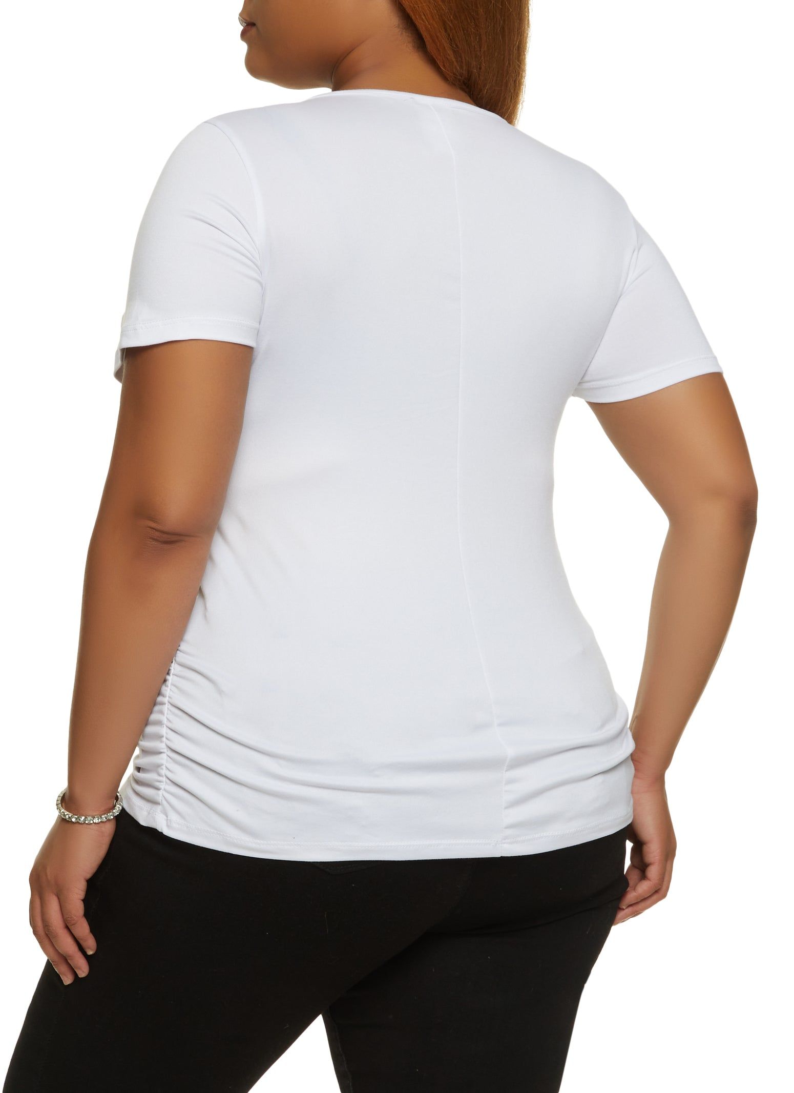 Plus Size Queen Rhinestone Graphic Tee sold by Rainbow product image thumbnail 2