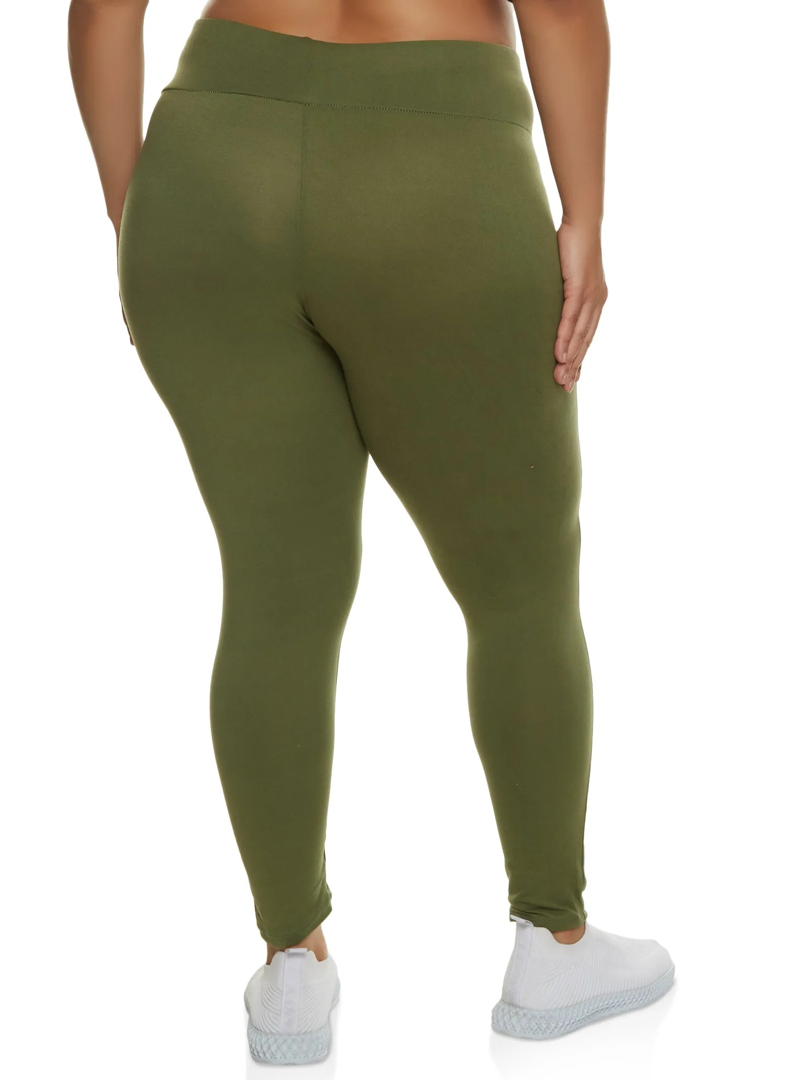 Plus Size High Waist Knit Leggings sold by Rainbow product image thumbnail 2