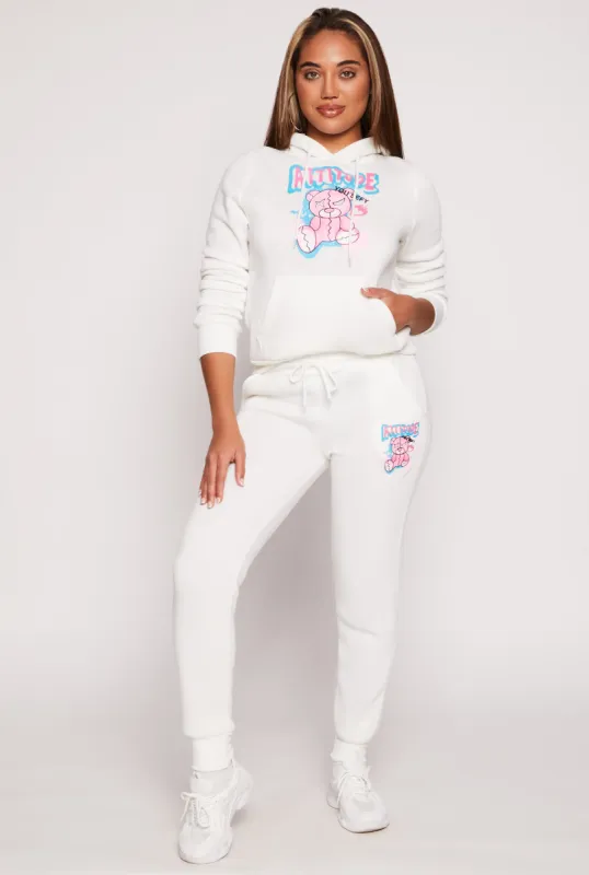 Fleece Lined Attitude Graphic Sweatpants sold by Rainbow