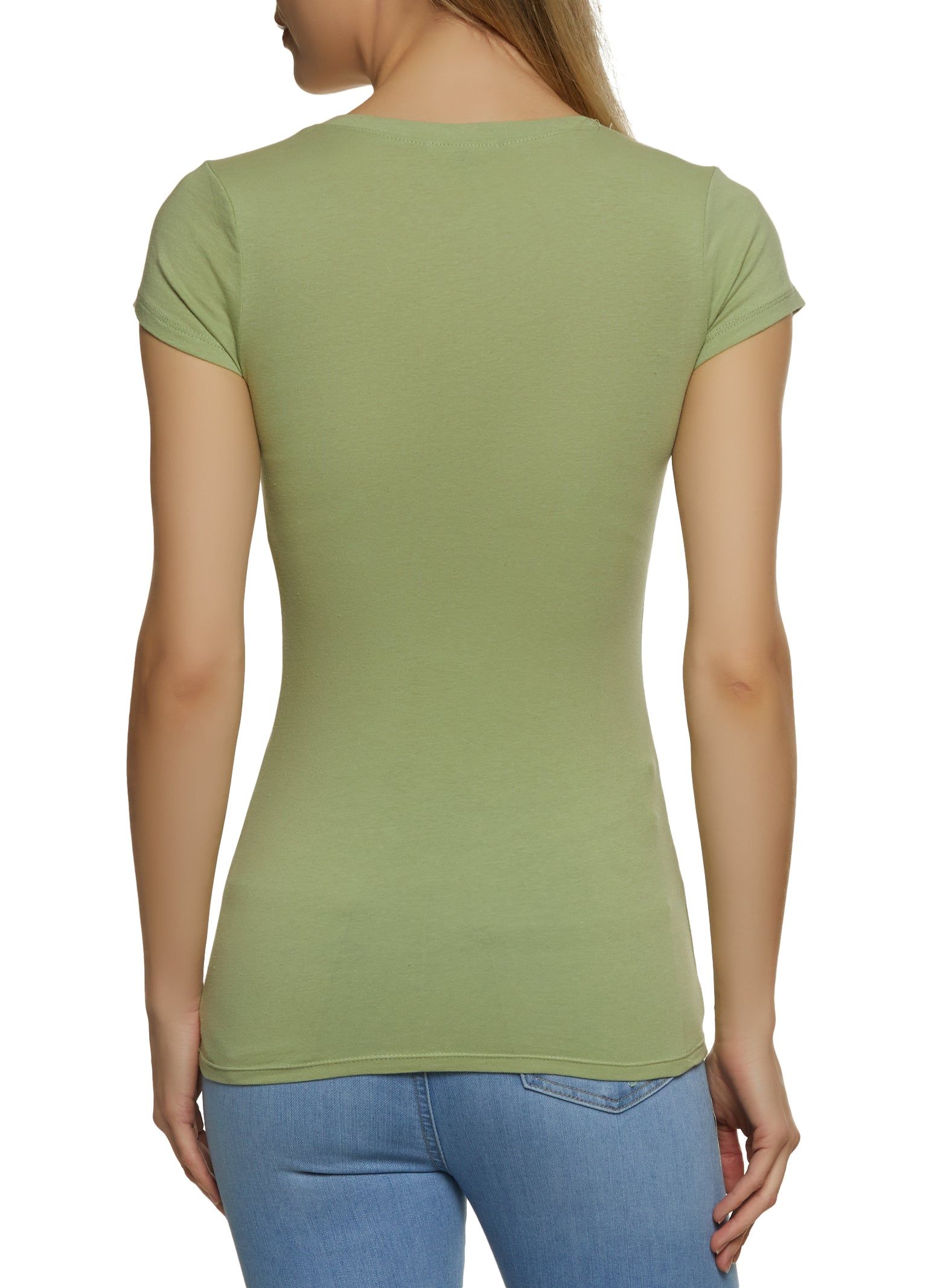 Basic Scoop Neck Tee sold by Rainbow product image thumbnail 2