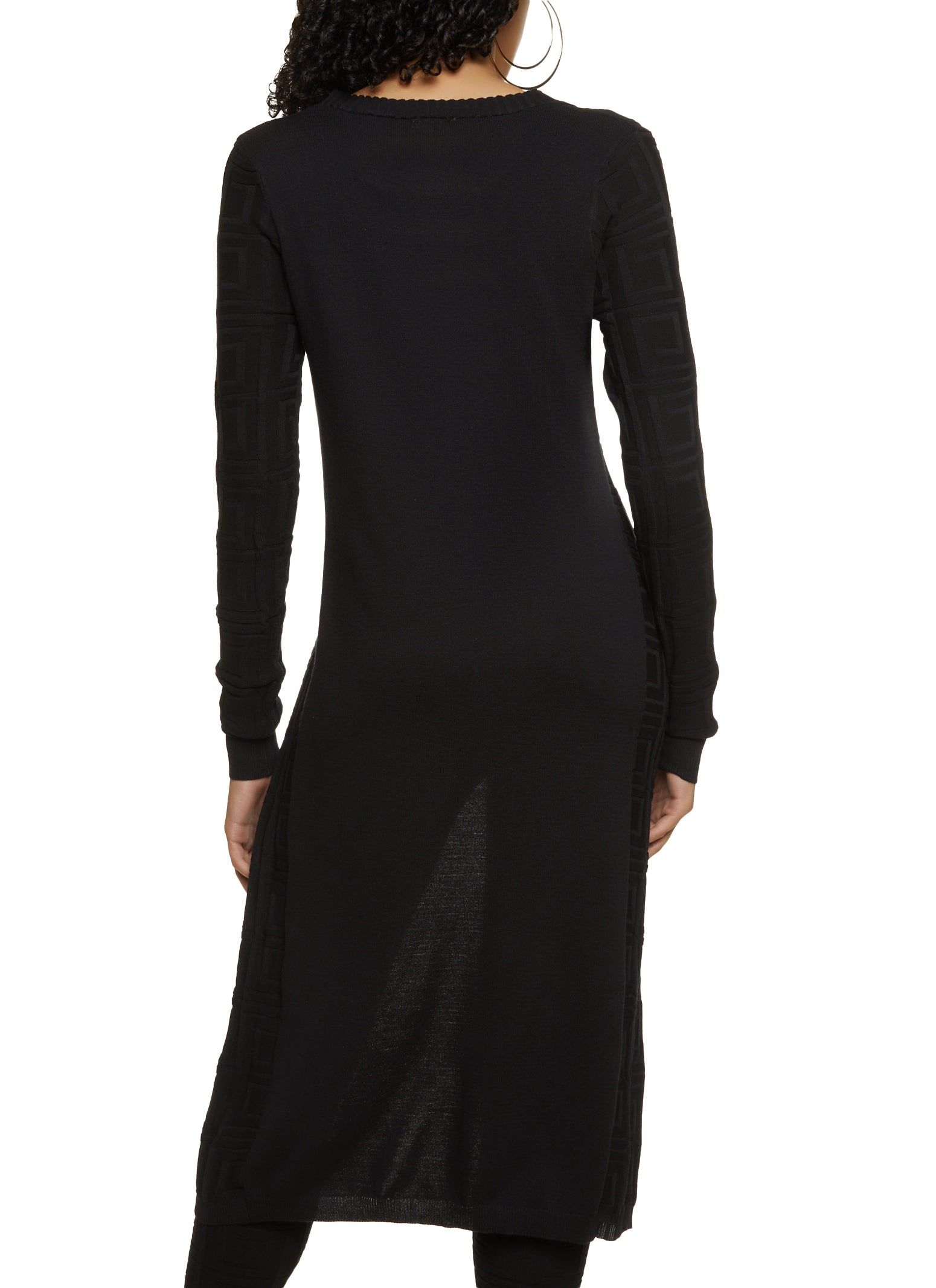 Solid Textured Knit Duster sold by Rainbow product image thumbnail 3