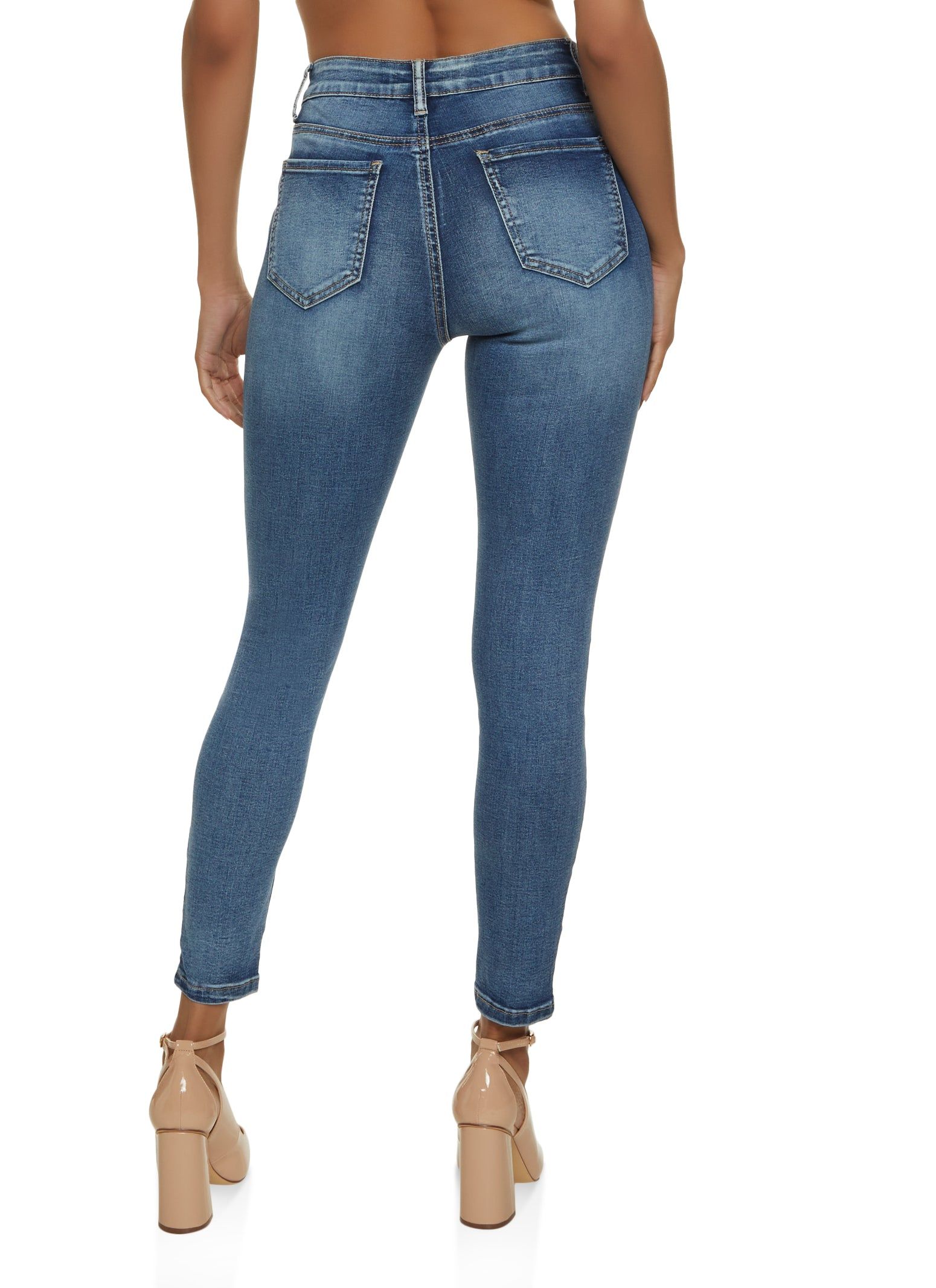 WAX Whiskered Ankle Skinny Jeans sold by Rainbow product image thumbnail 2