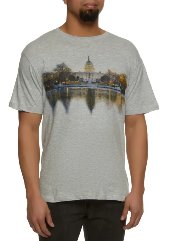 Mens Washington DC Graphic Tee made by Rainbow
