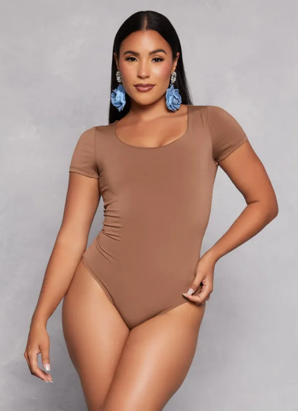 Short Sleeve Scoop Neck Bodysuit sold by Rainbow