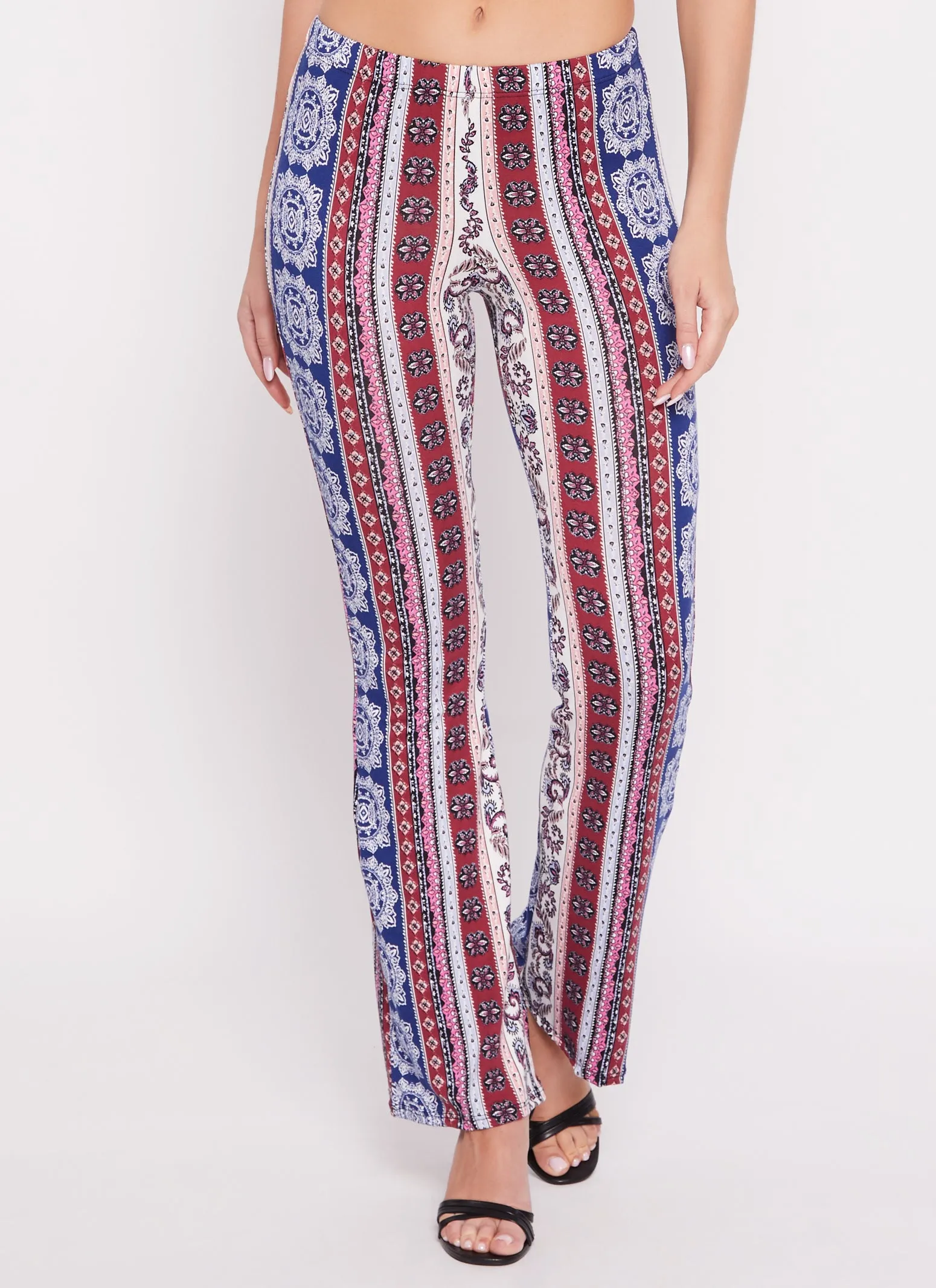 Floral Border Print Boho Pants sold by Rainbow product image thumbnail 2