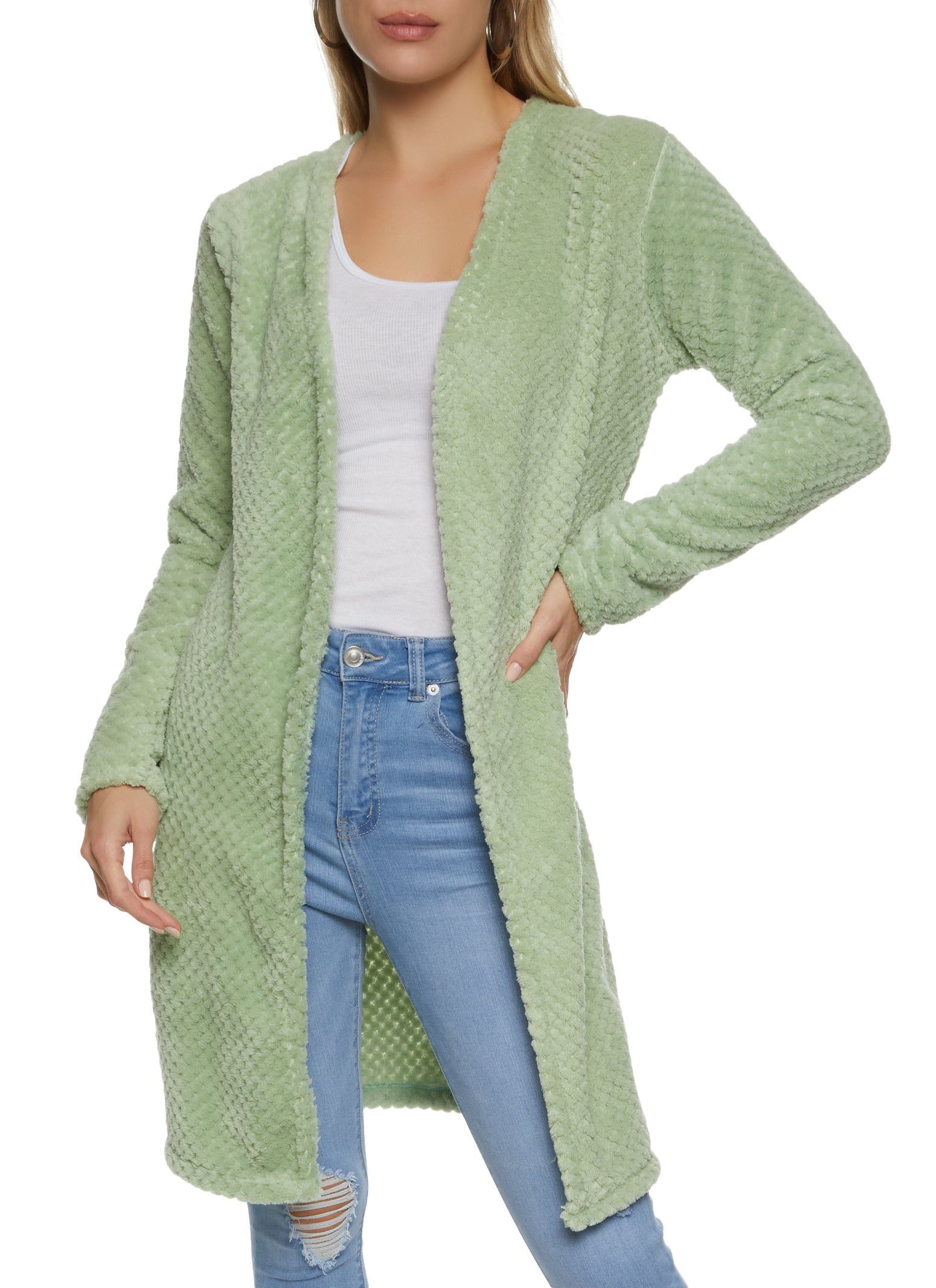 Quilted Plush Long Sleeve Duster sold by Rainbow
