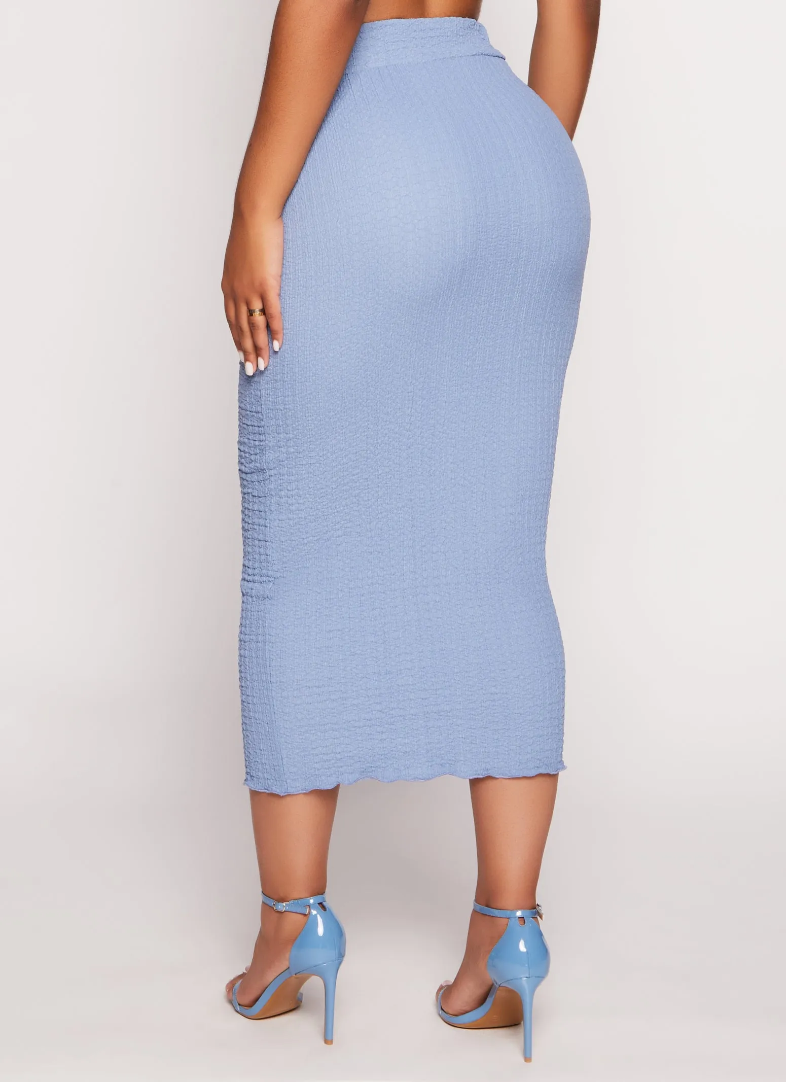 Textured Knit High Waist Skirt sold by Rainbow product image thumbnail 3