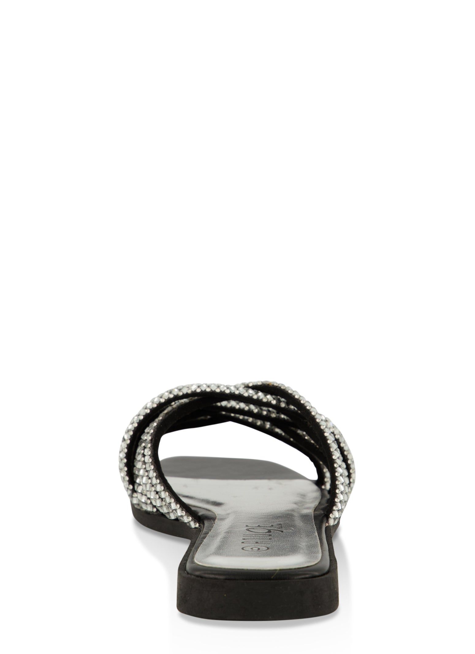 Woven Rhinestone Strappy Slide Sandals sold by Rainbow product image thumbnail 3