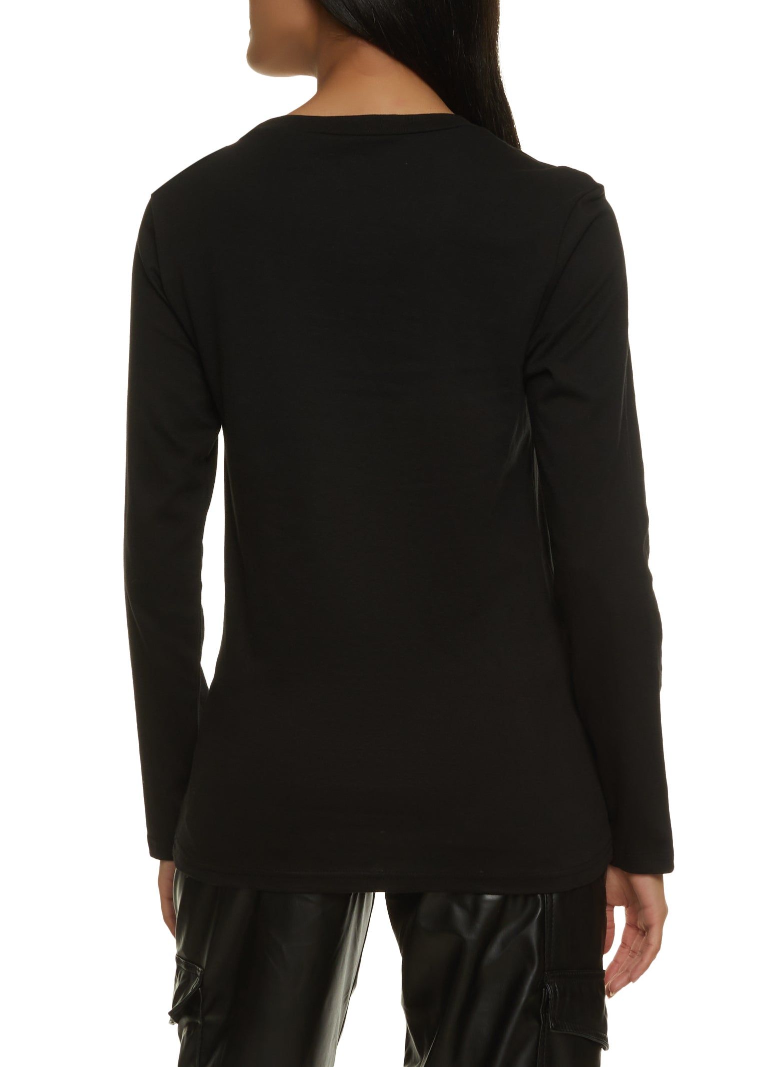 Rhinestone Bear Long Sleeve Graphic Tee sold by Rainbow product image thumbnail 2