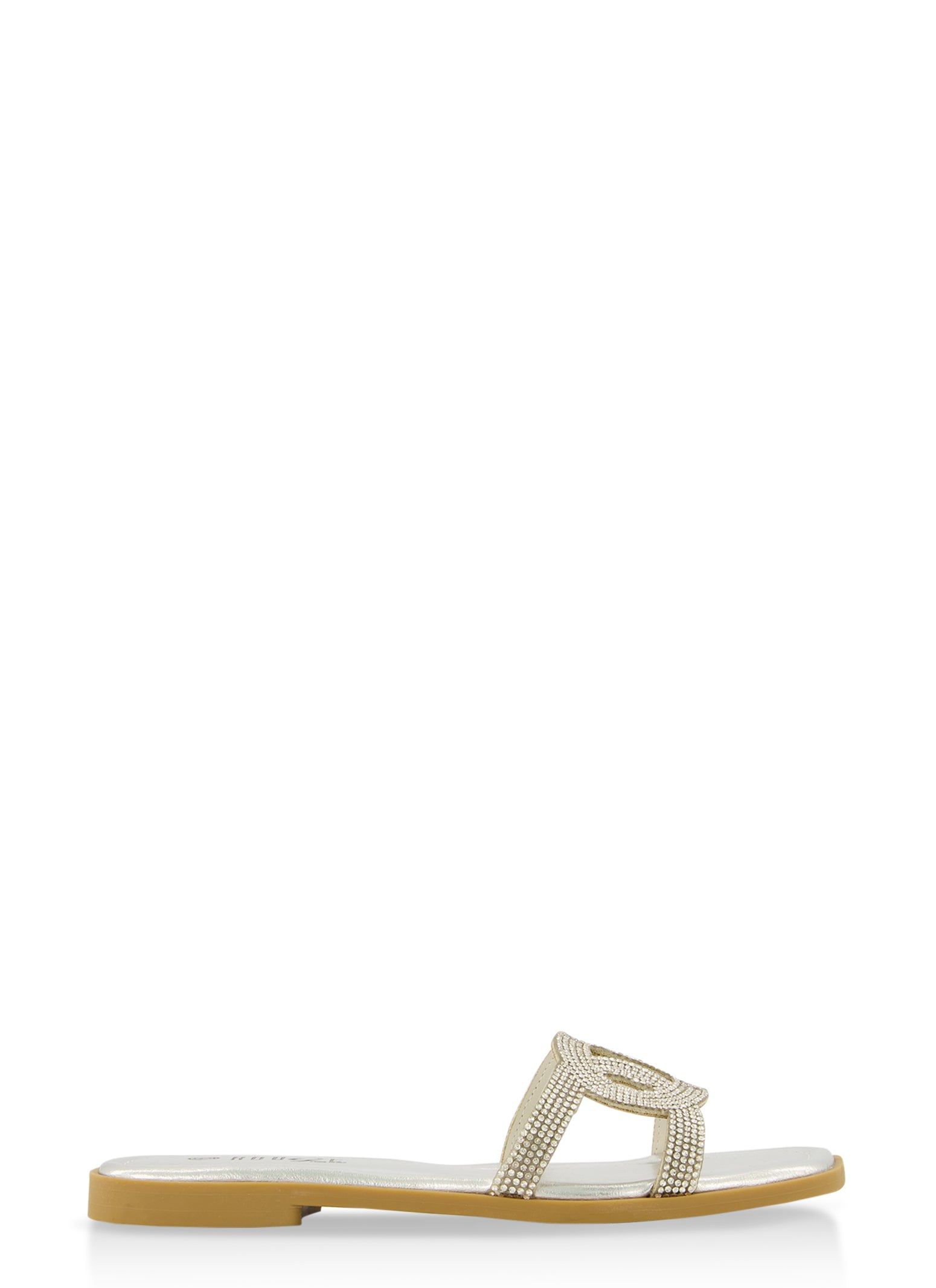 Rhinestone Cut Out Band Flat Sandals sold by Rainbow product image thumbnail 2