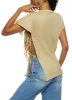 Its The Melanin For Me Fringe Side Tie Tee sold by Rainbow