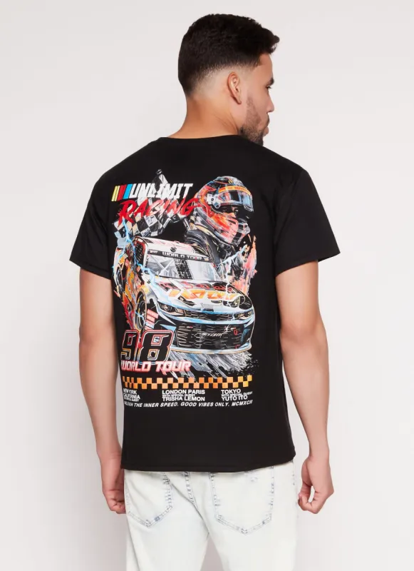Mens Racing World Tour 98 Graphic Tee sold by Rainbow