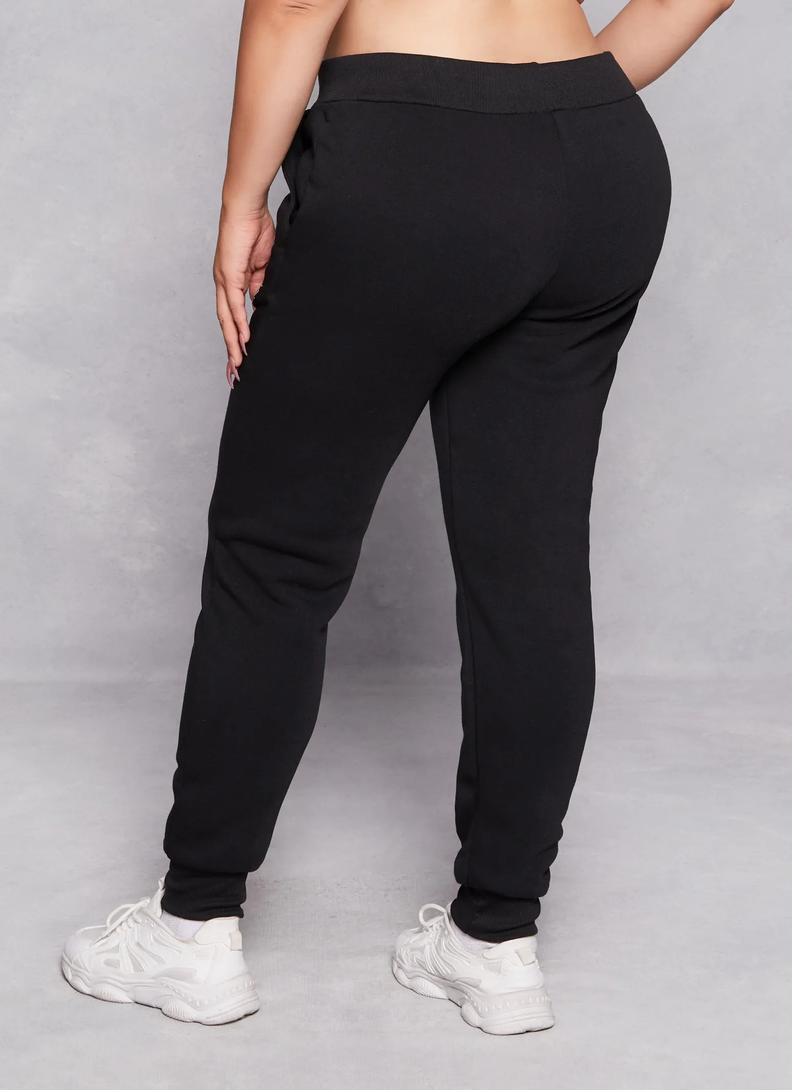 Plus Size Attitude Bear Graphic Joggers sold by Rainbow product image thumbnail 3