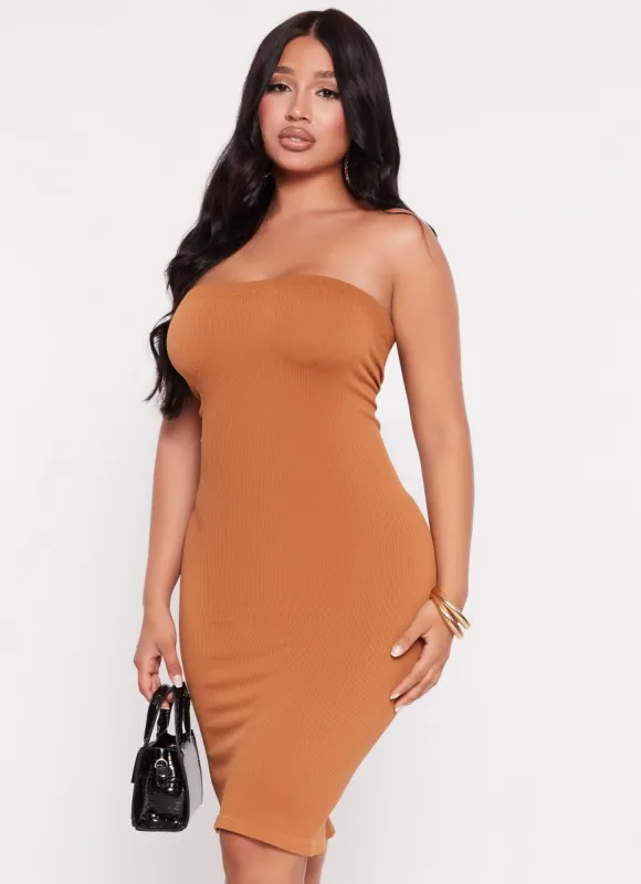 Ribbed Seamless Tube Dress sold by Rainbow