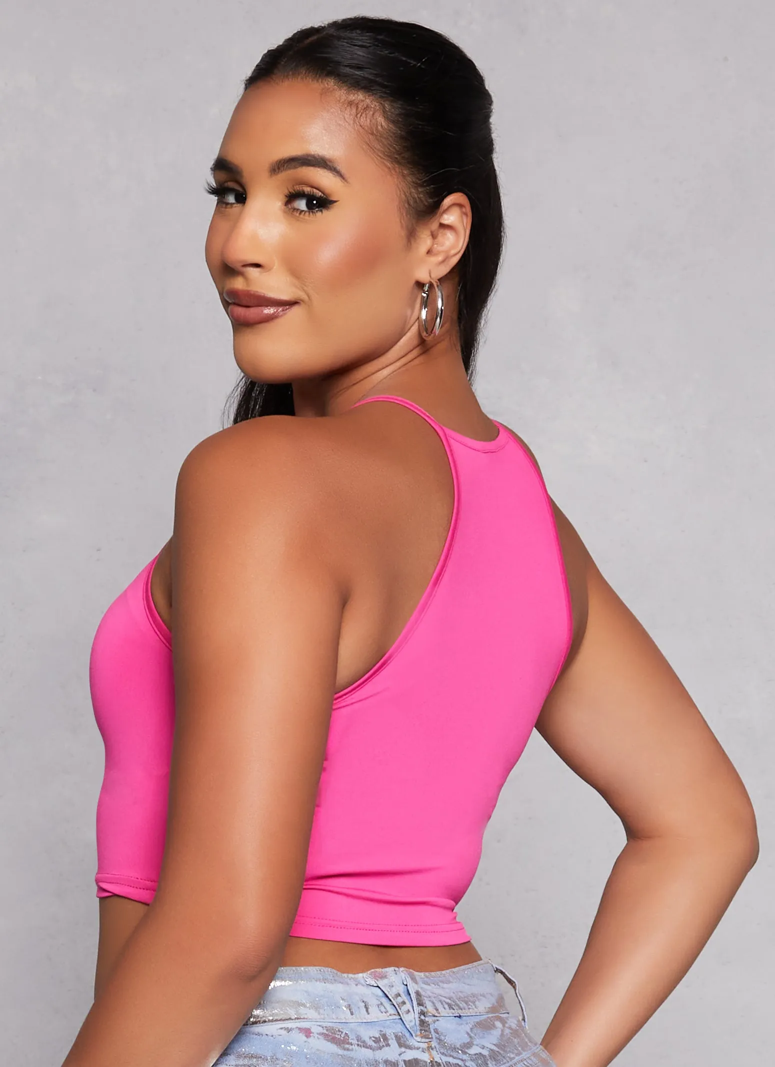 Daisy High Neck Cropped Cami sold by Rainbow product image thumbnail 3