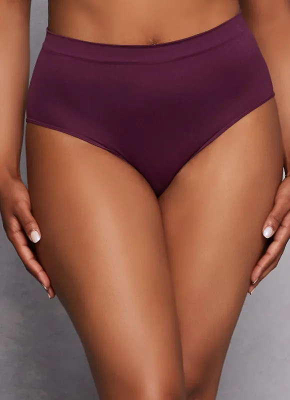Plus Size High Waist Seamless Bikini Panty sold by Rainbow