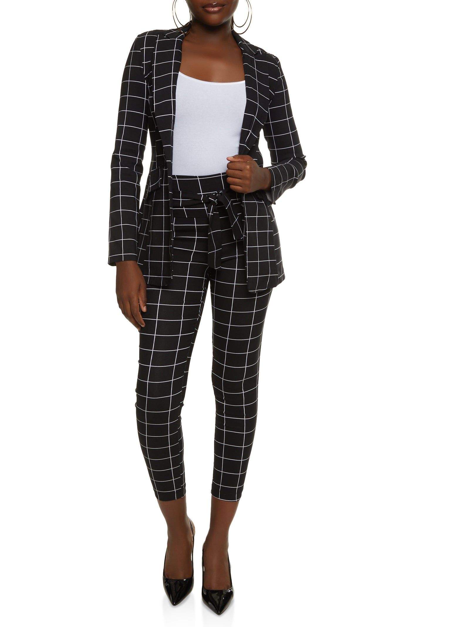 Windowpane Print Blazer sold by Rainbow product image thumbnail 2