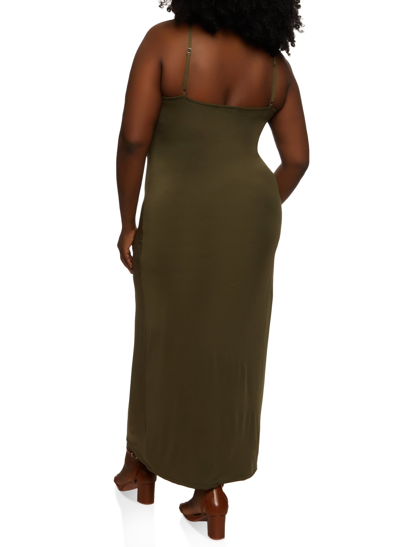 Plus Size Scoop Neck Bodycon Maxi Dress sold by Rainbow product image thumbnail 3