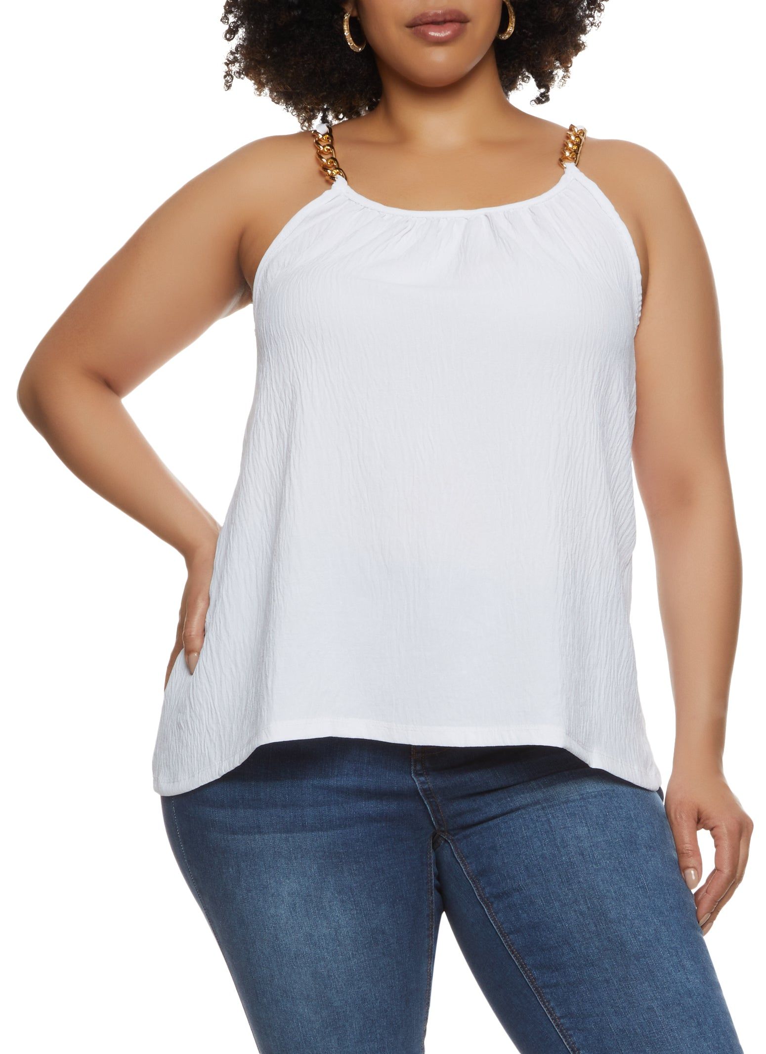 Plus Size Chain Strap Cami sold by Rainbow