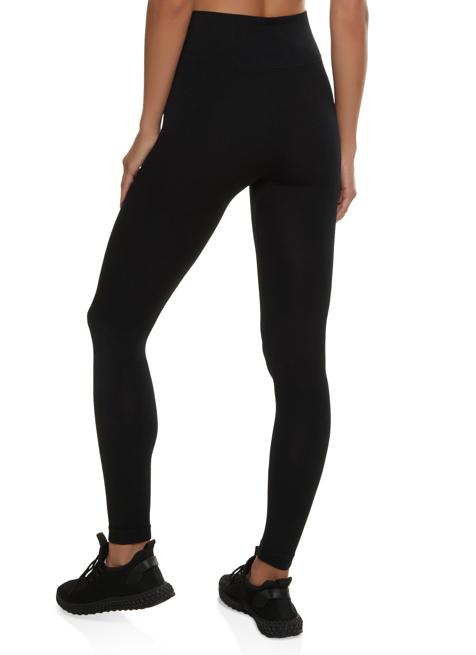 Seamless Compression Rib High Waist Leggings sold by Rainbow product image thumbnail 2